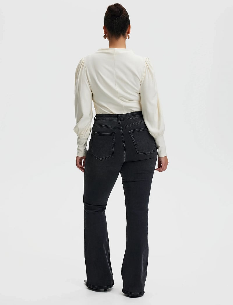 Gestuz - RifaGZ puff blouse - langærmede bluser - egret - 4