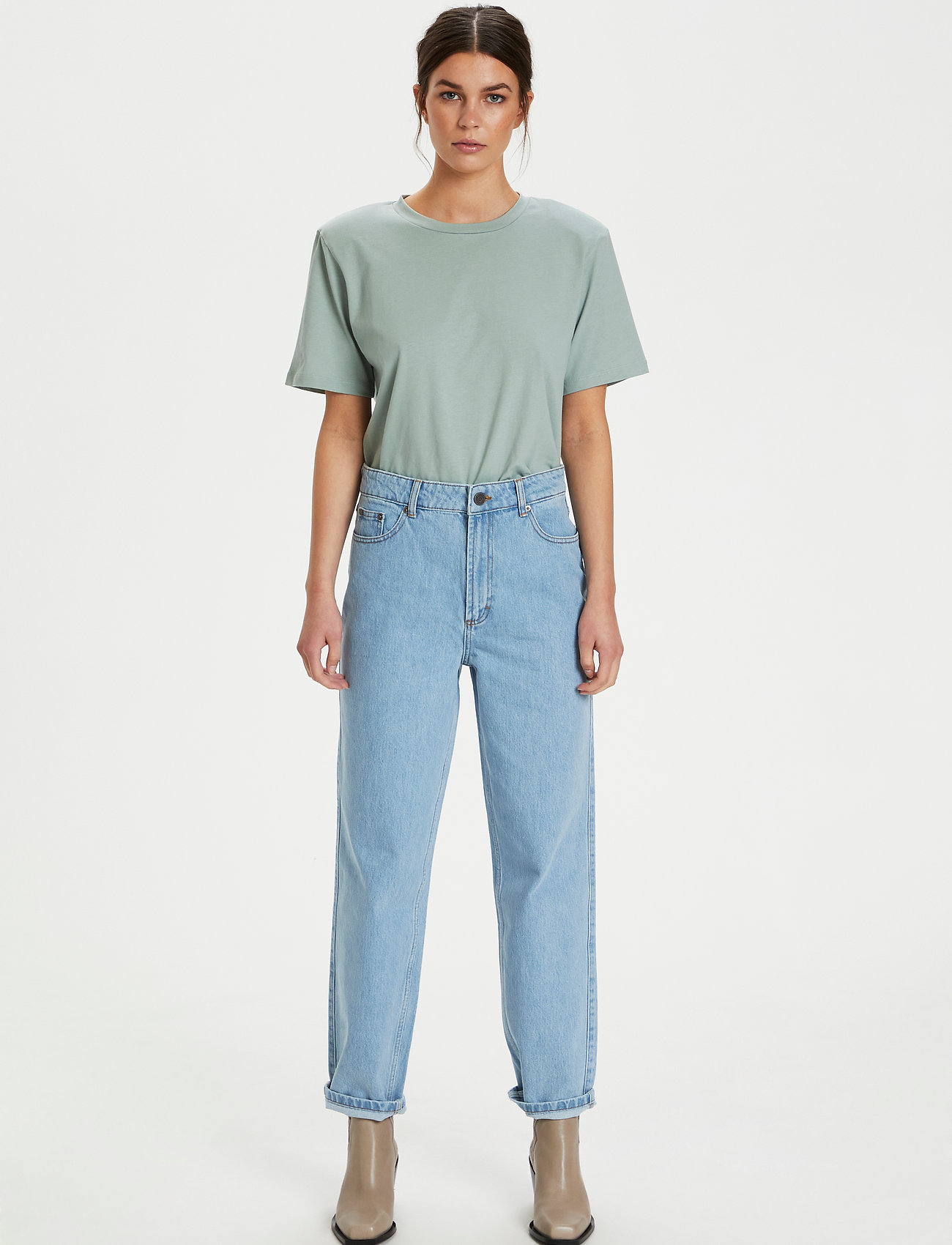 Gestuz - JoryGZ tee - laveste priser - slate gray - 4