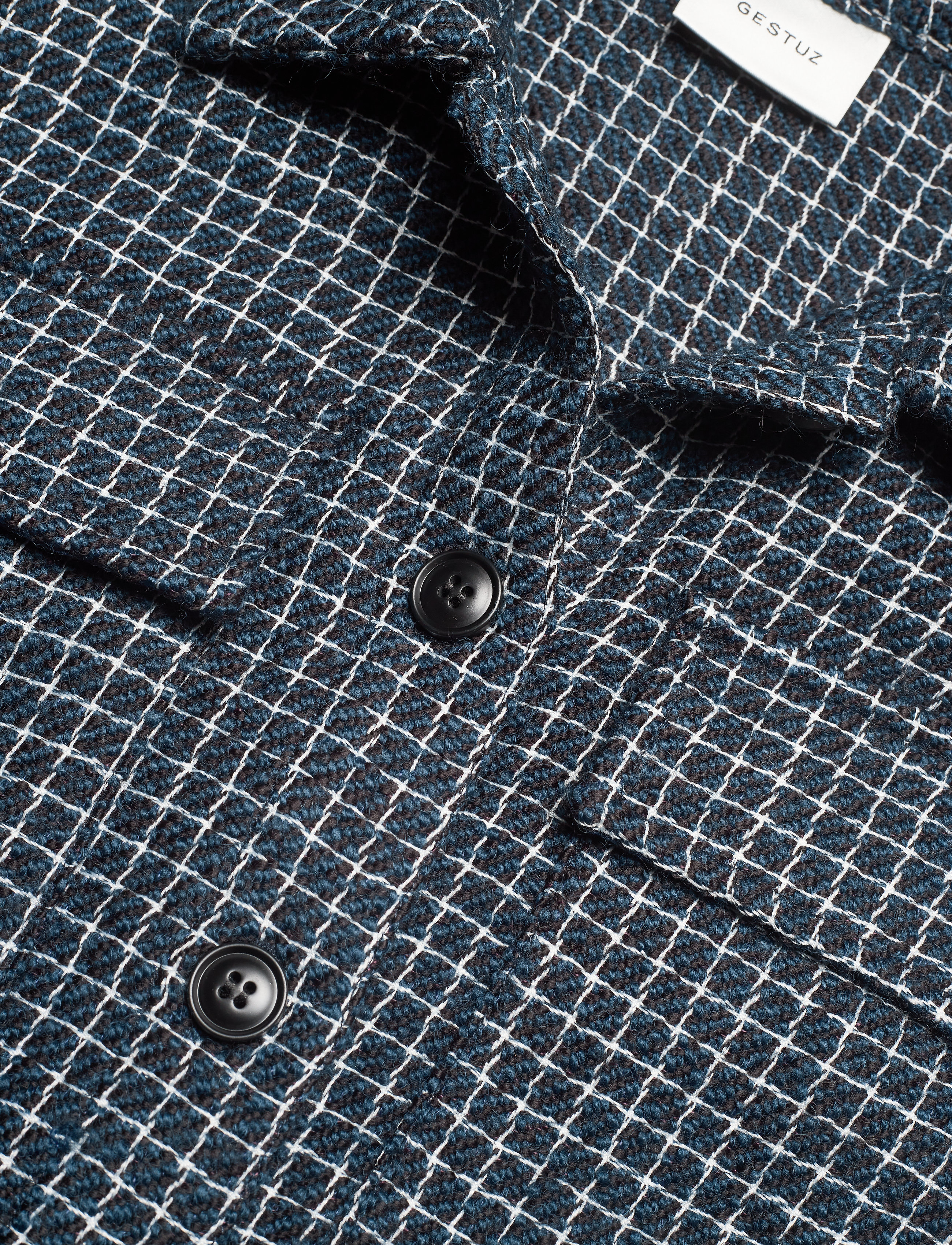 Gestuz - CleaGZ jacket SO21 - navy/white check - 3