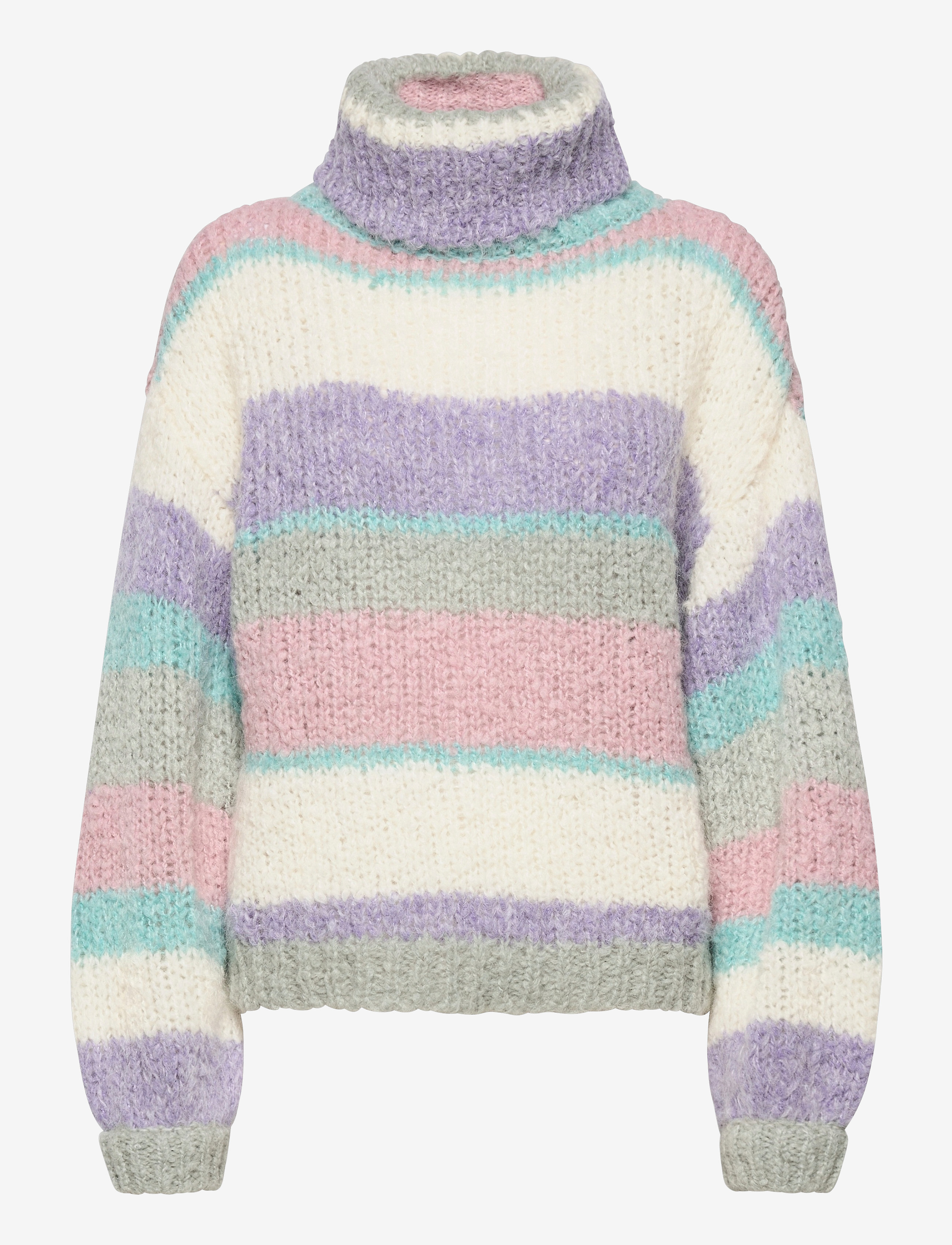 Gestuz - CarleaGZ OZ rollneck SO21 - aqua multi stripe - 1