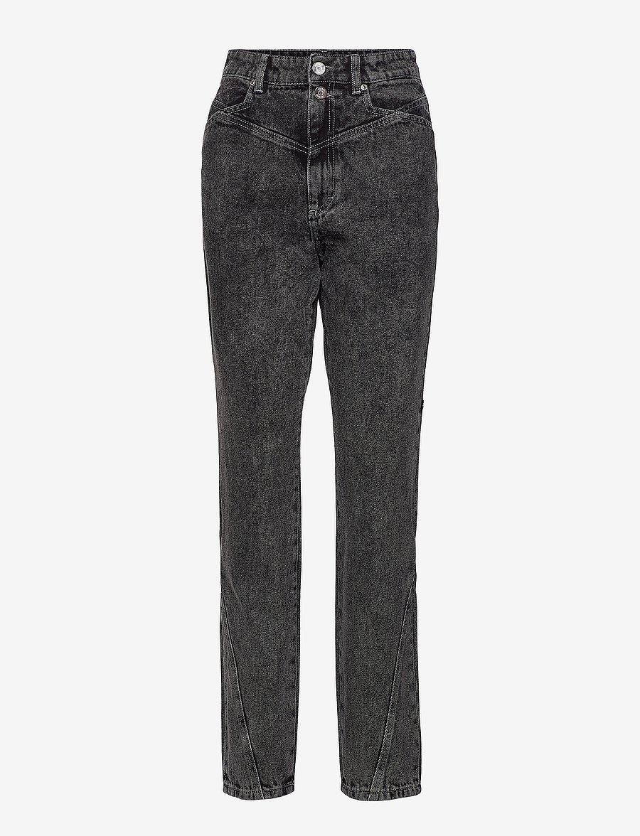 Gestuz - AleahGZ HW jeans SO21 - aptempti džinsai - storm grey - 1