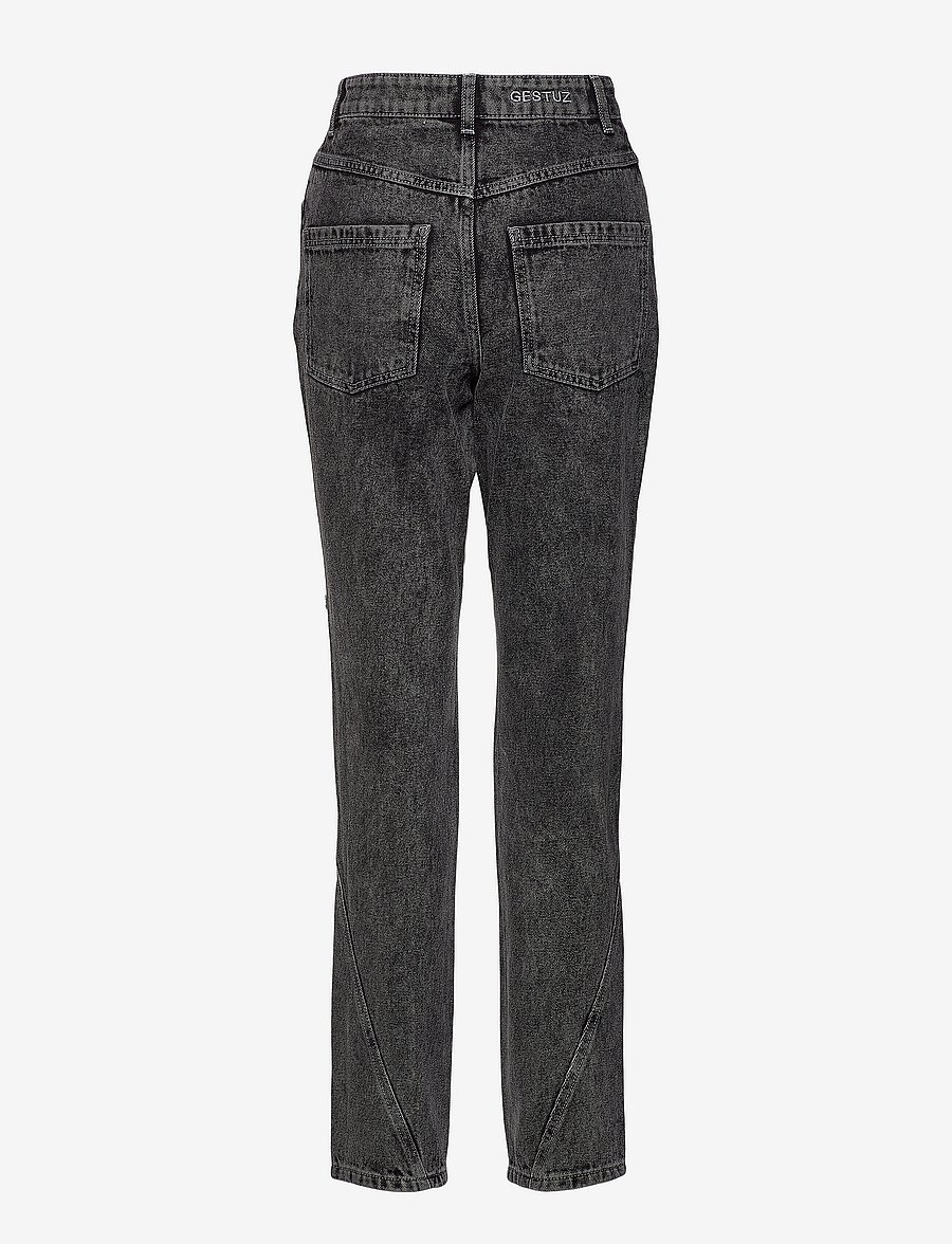 Gestuz - AleahGZ HW jeans SO21 - aptempti džinsai - storm grey - 2