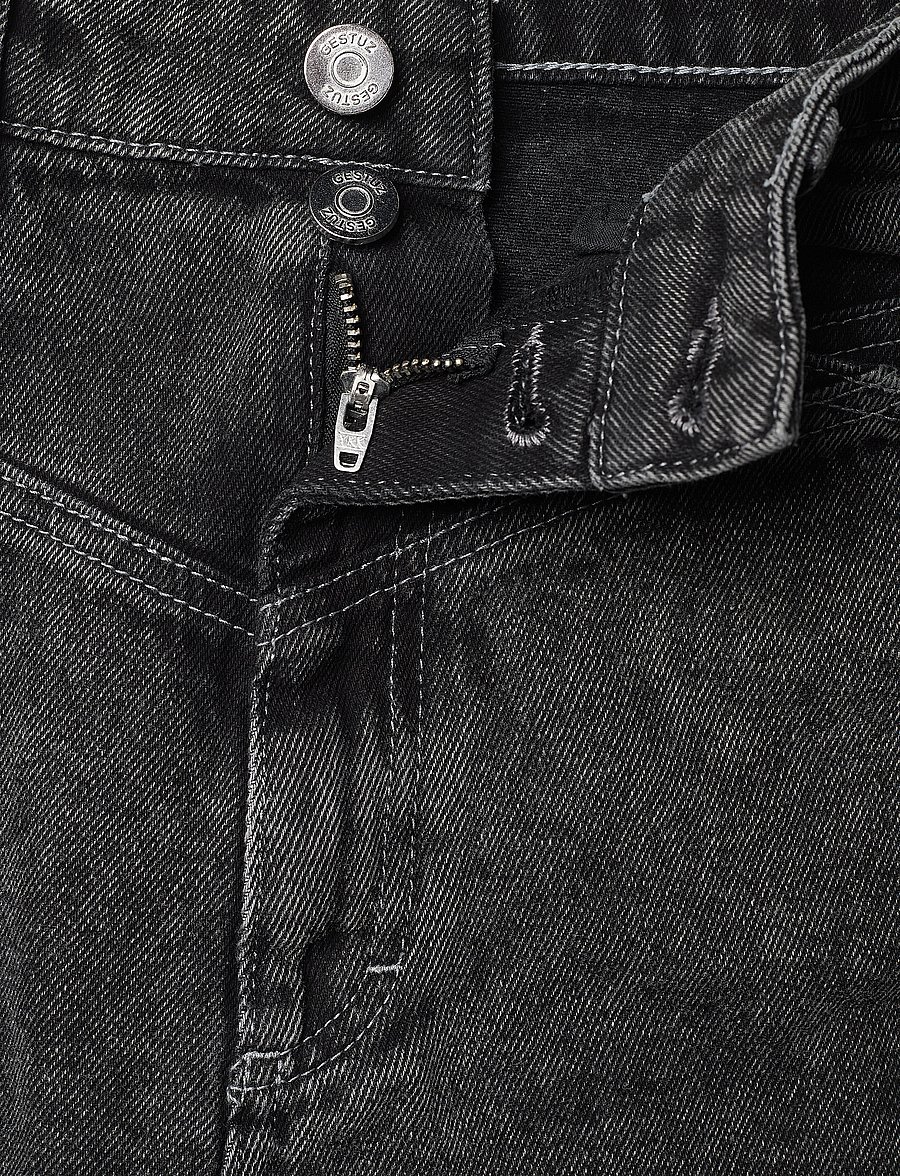 Gestuz - AleahGZ HW jeans SO21 - aptempti džinsai - storm grey - 4