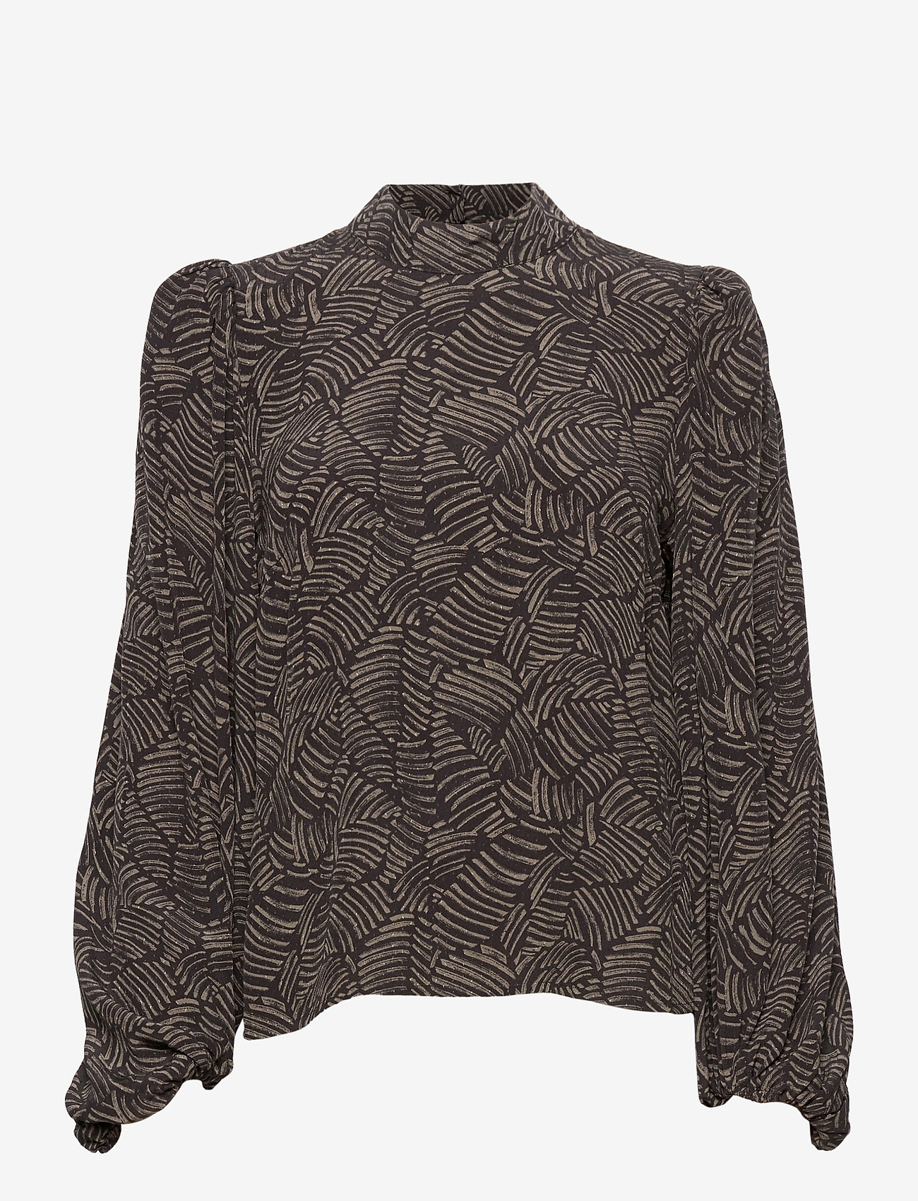 TikaGZ blouse SO21 - BROWN STROKES
