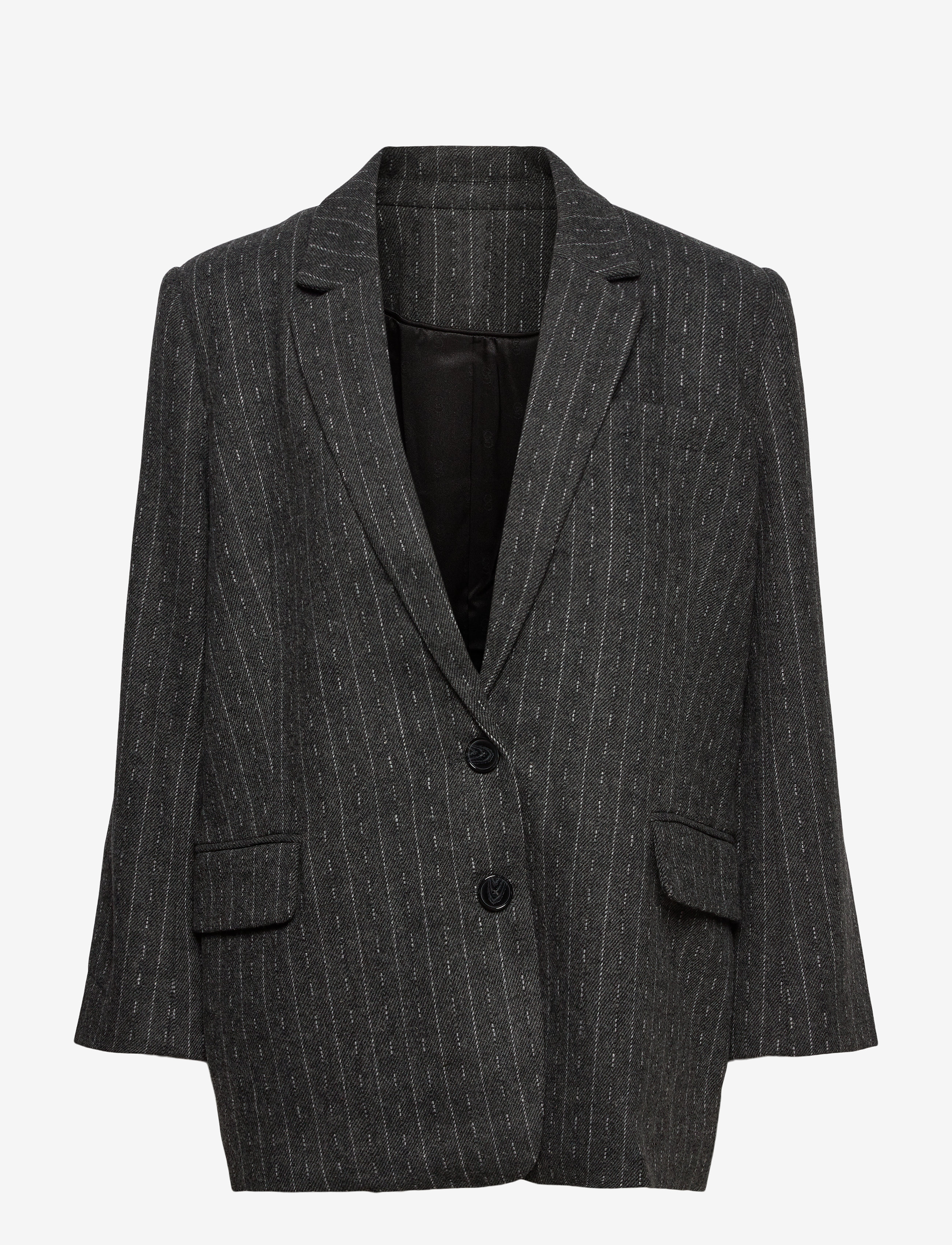 DARK GREY PINSTRIPE