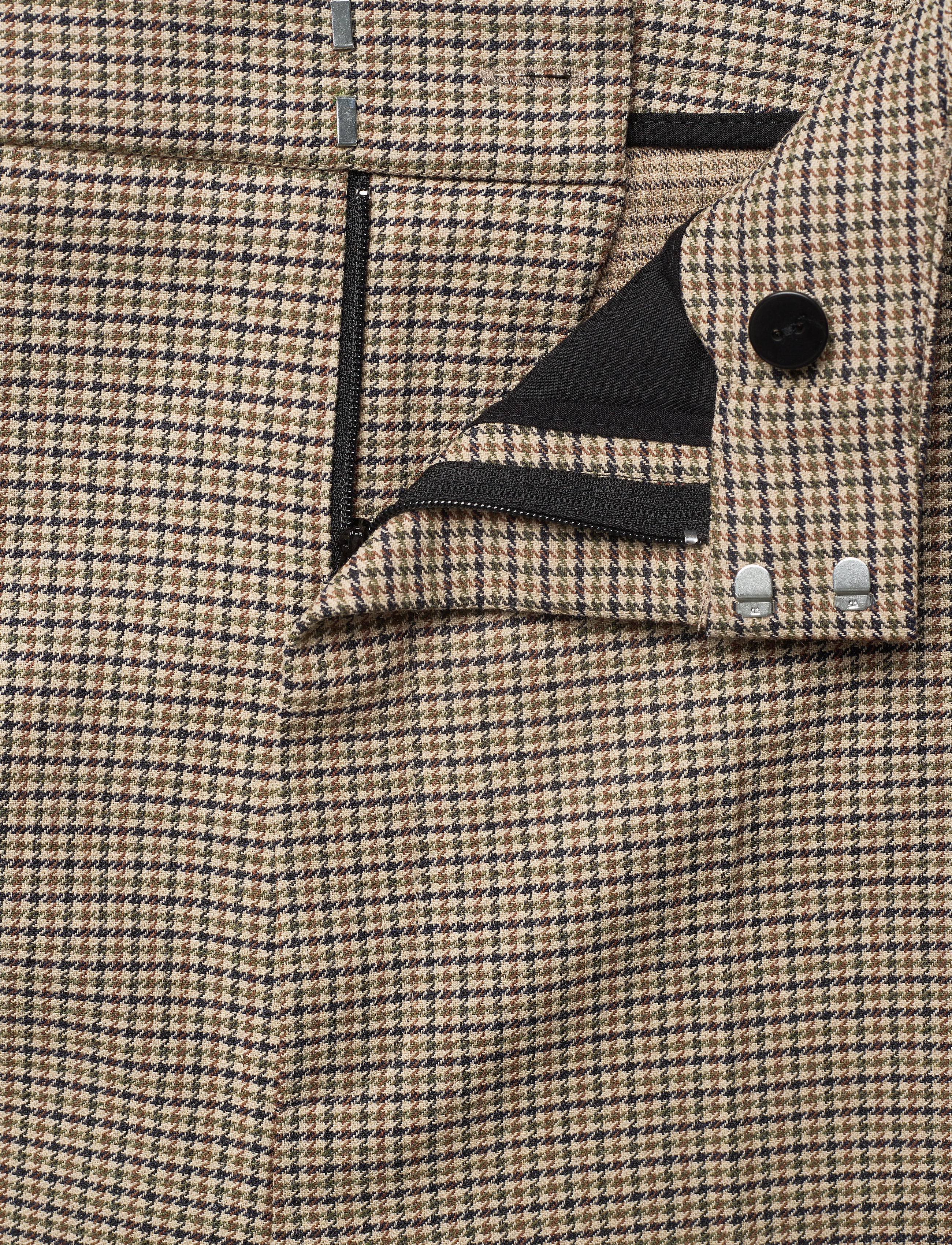 Gestuz - GritaGZ HW wide pants - sand black check - 4
