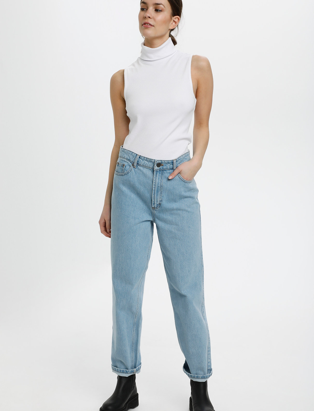 Gestuz - RollaGZ sl rollneck - white - 3