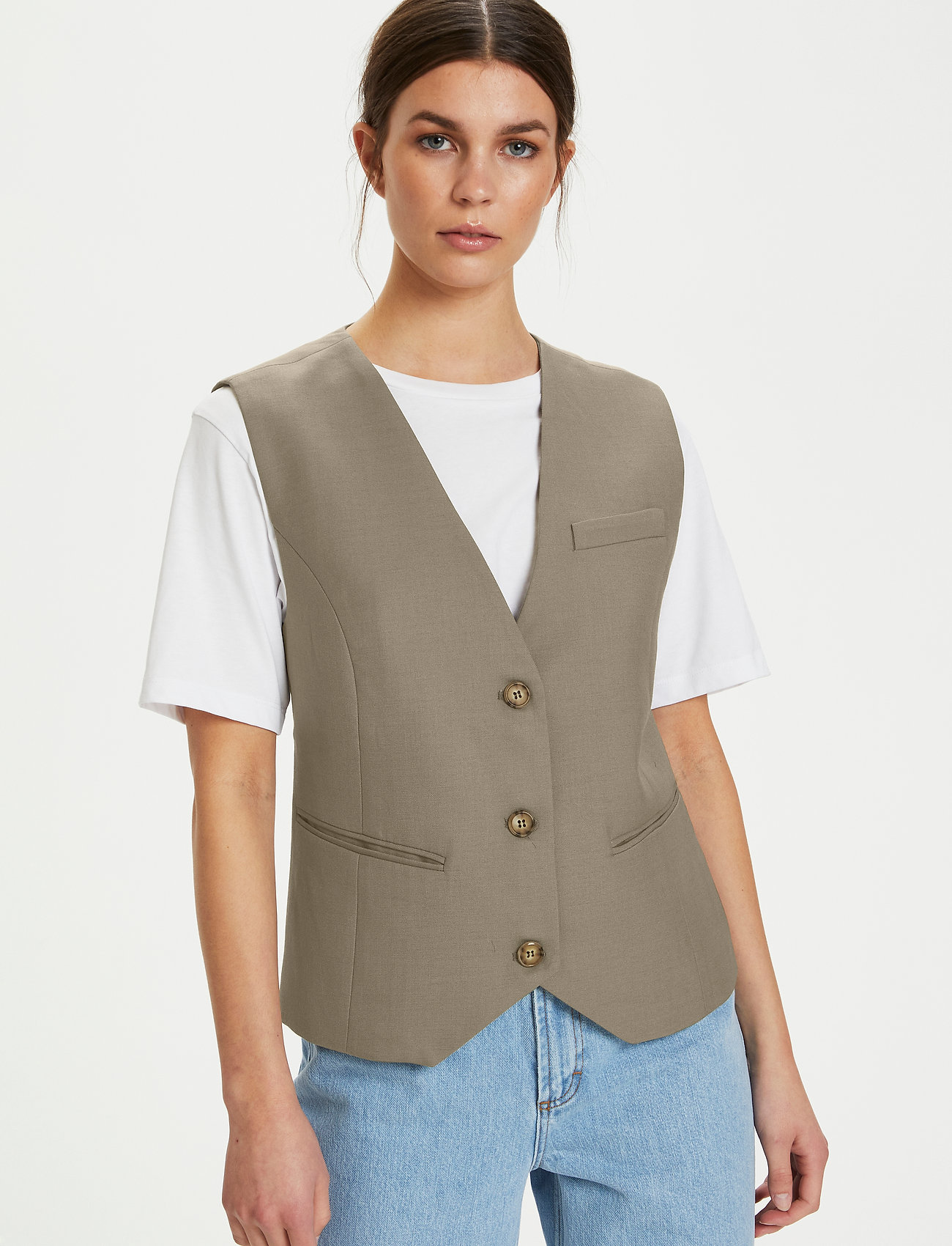 Gestuz - LeejaGZ waistcoat - brindle - 5