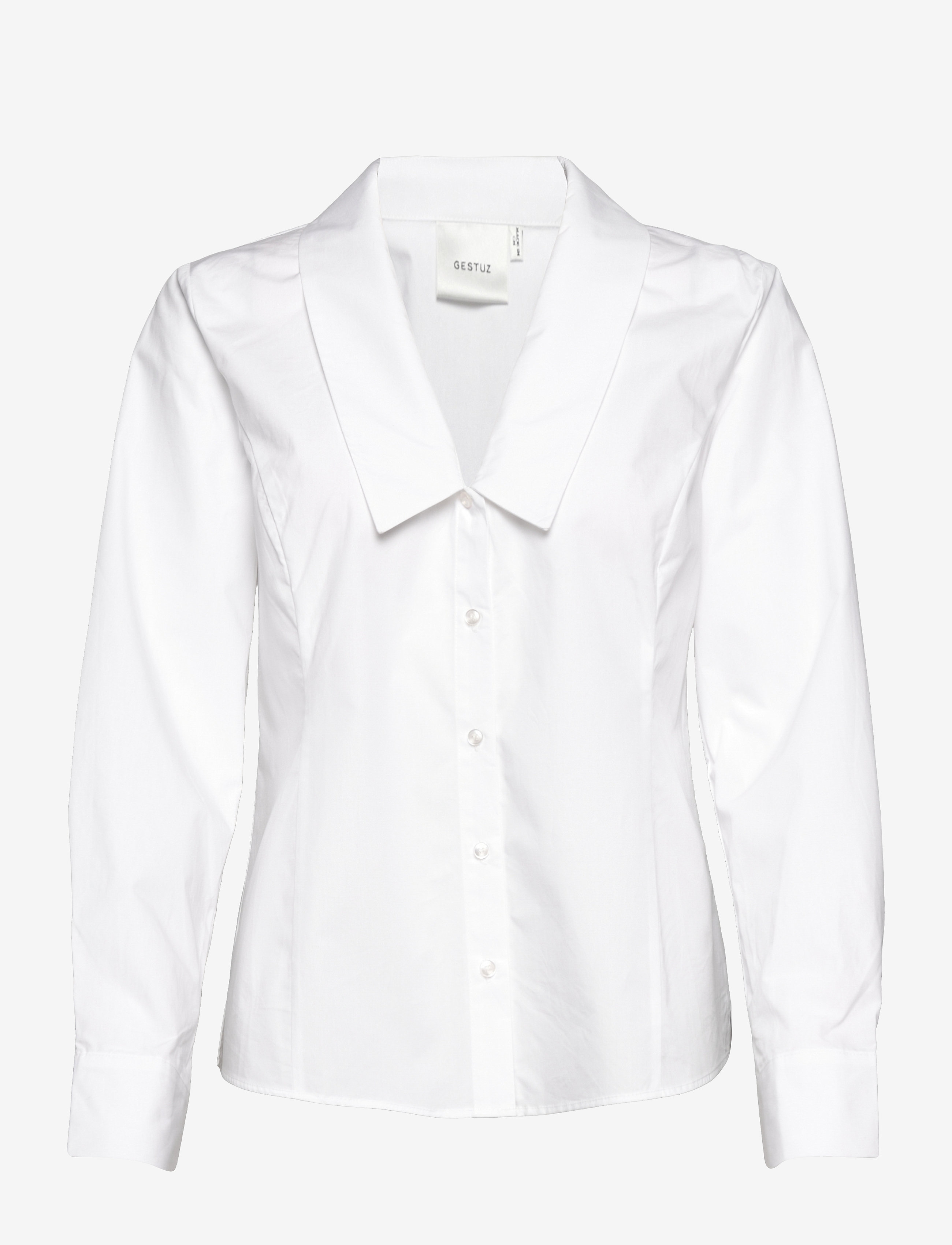 Gestuz - JilanGZ V-collar shirt MS21 - bright white - 1
