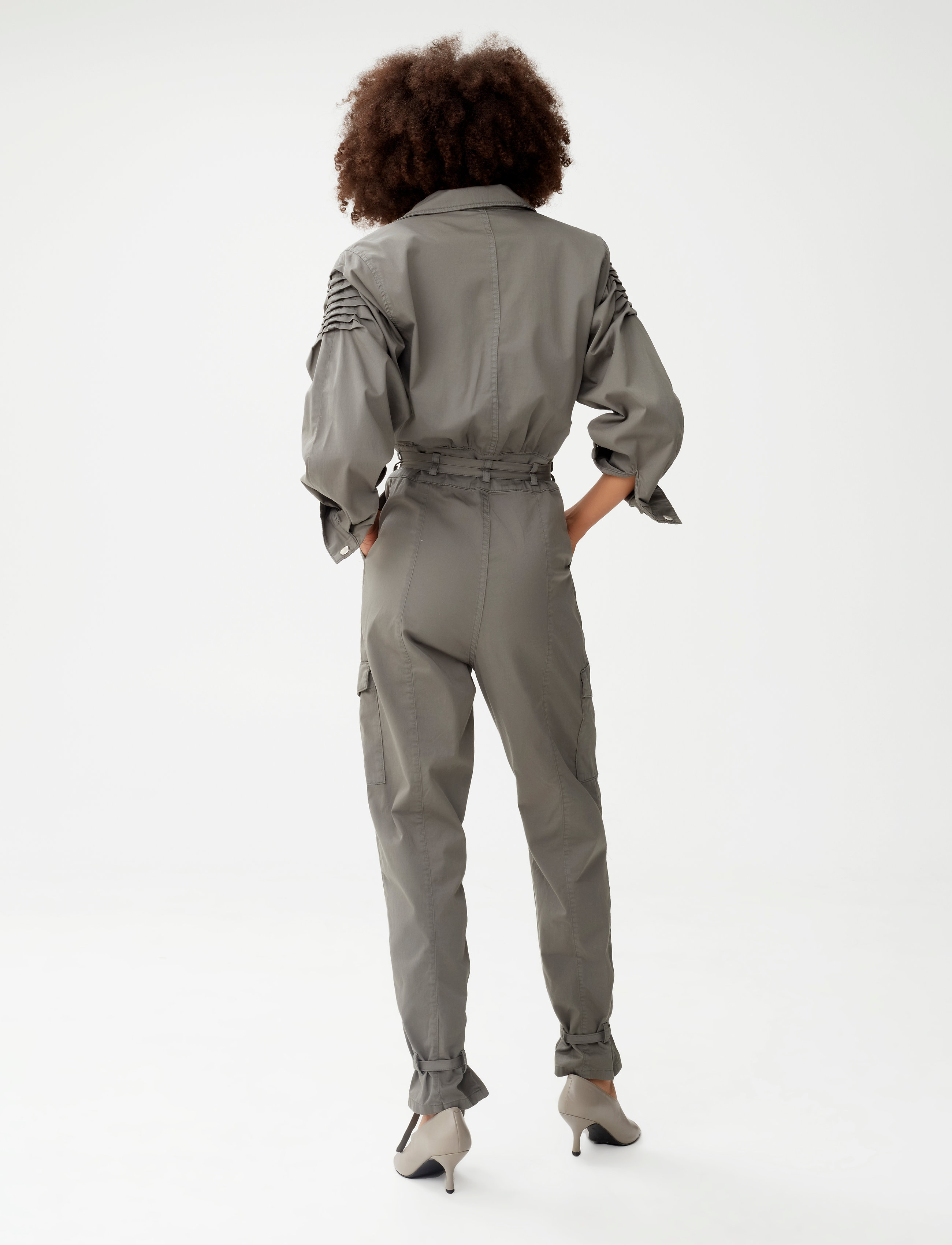 Gestuz - NeenaGZ jumpsuit MS21 - dark army - 4