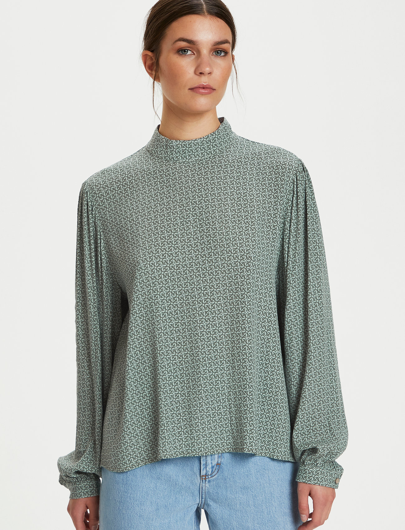 Gestuz - MoaGZ blouse - green logo - 5