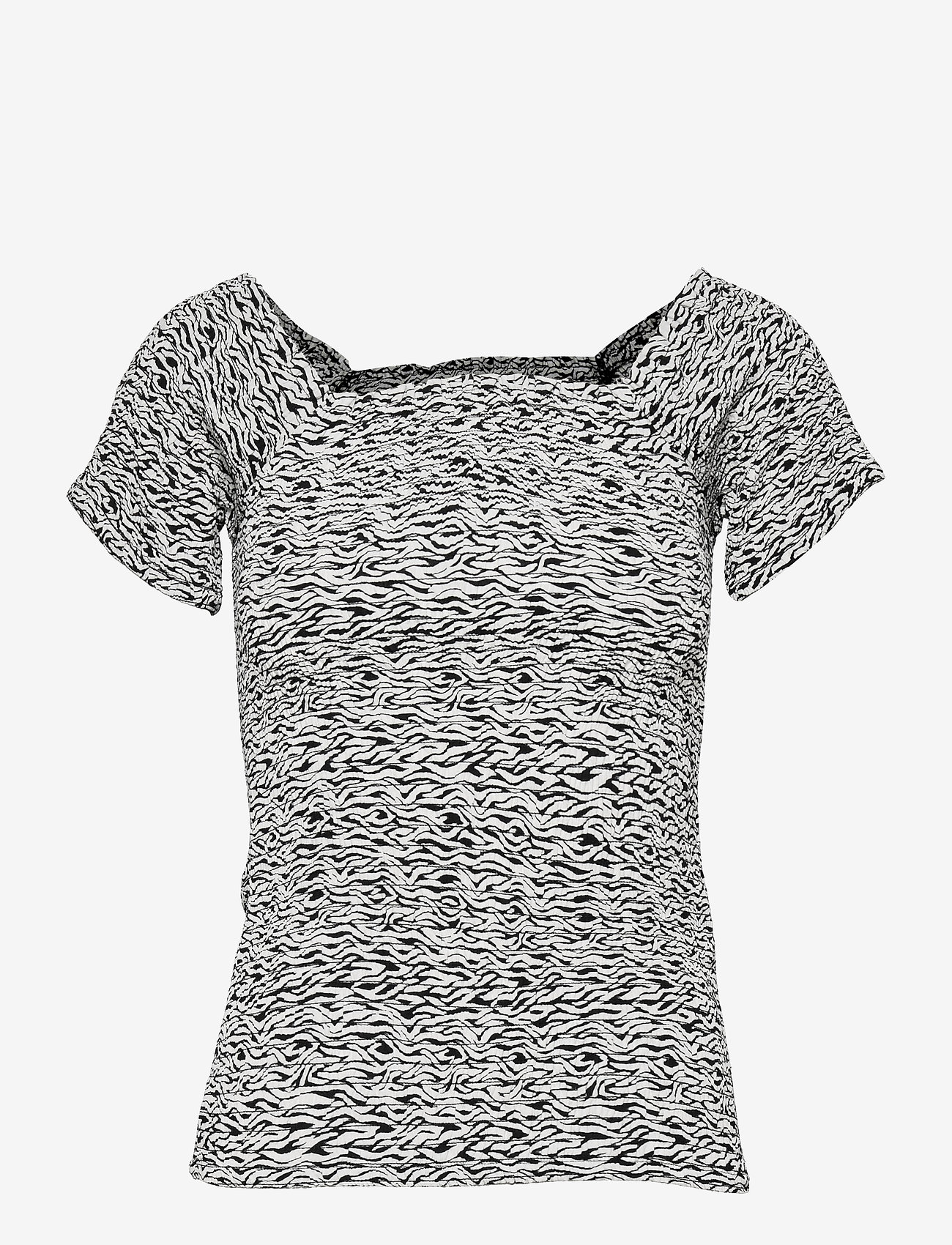 Gestuz - DisGZ top - kortærmede bluser - grey wave - 0