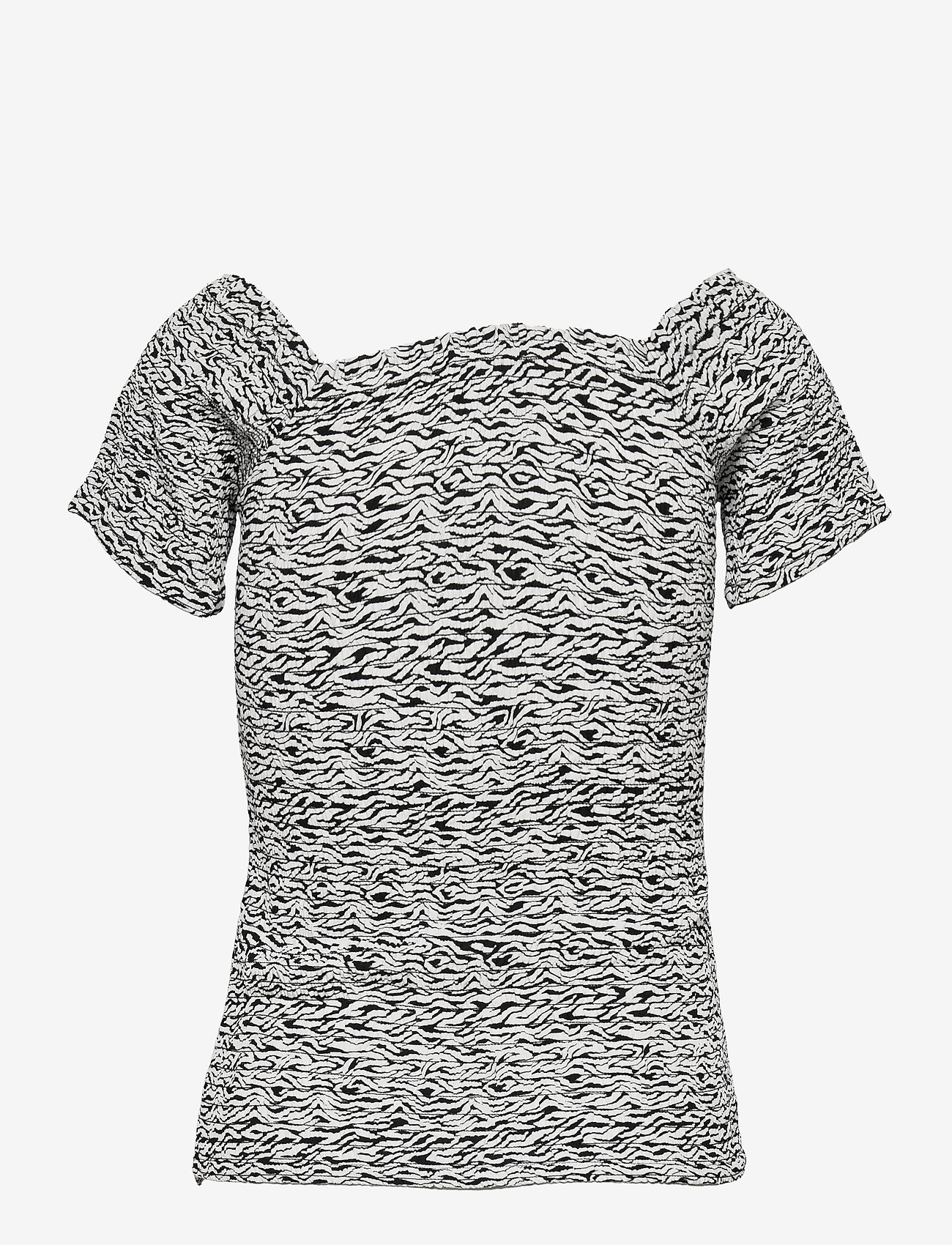 Gestuz - DisGZ top - kortærmede bluser - grey wave - 1