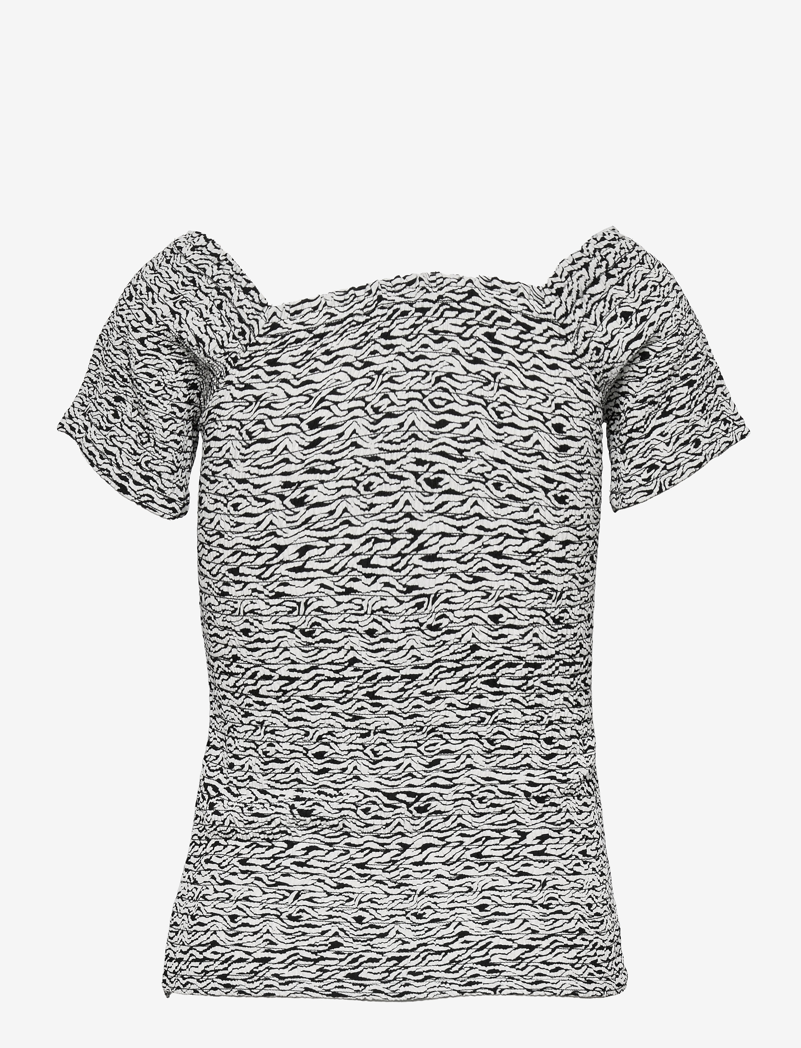 Gestuz - DisGZ top - kurzämlige blusen - grey wave - 2
