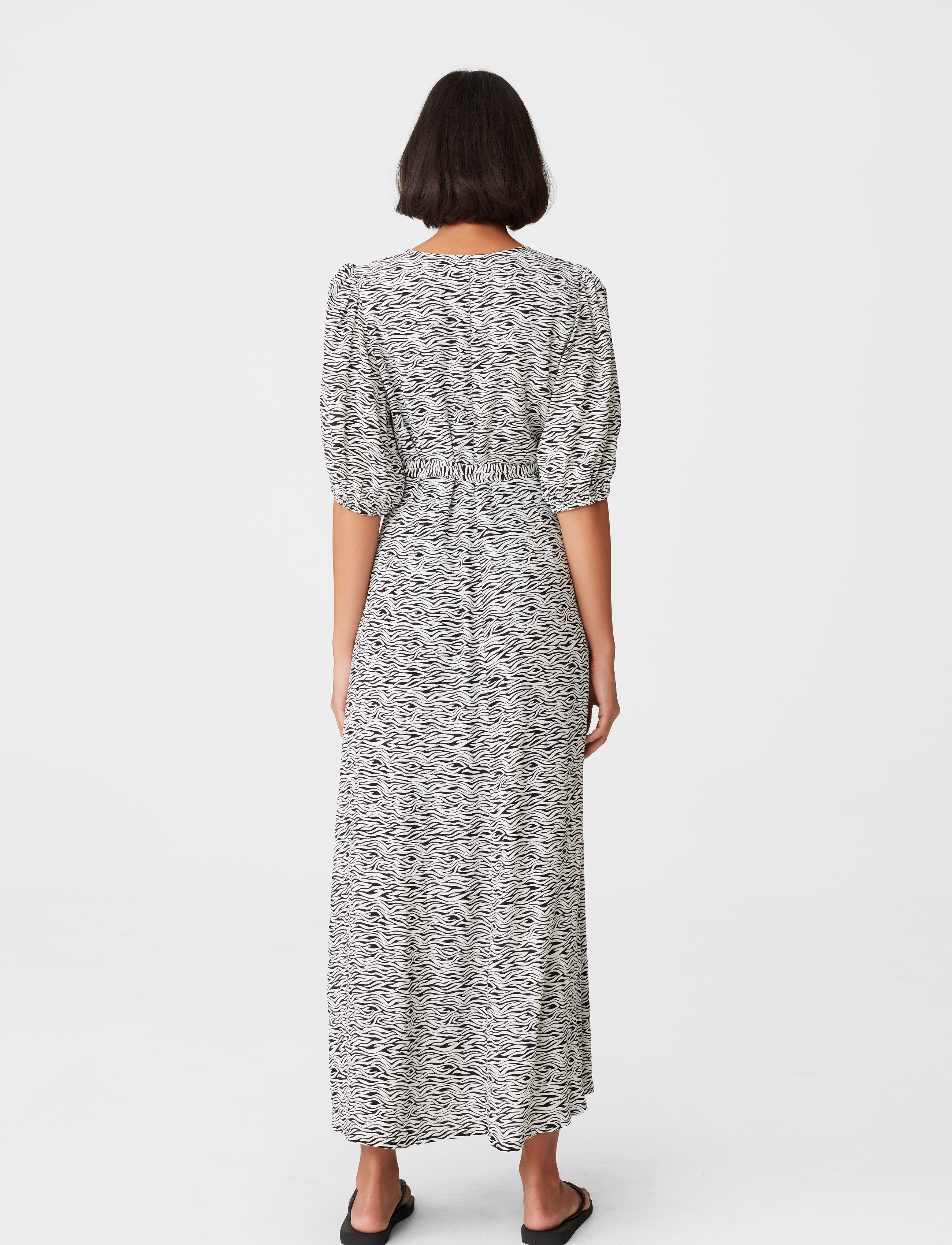 Gestuz - DisGZ wrap dress - maxi kjoler - grey wave - 3