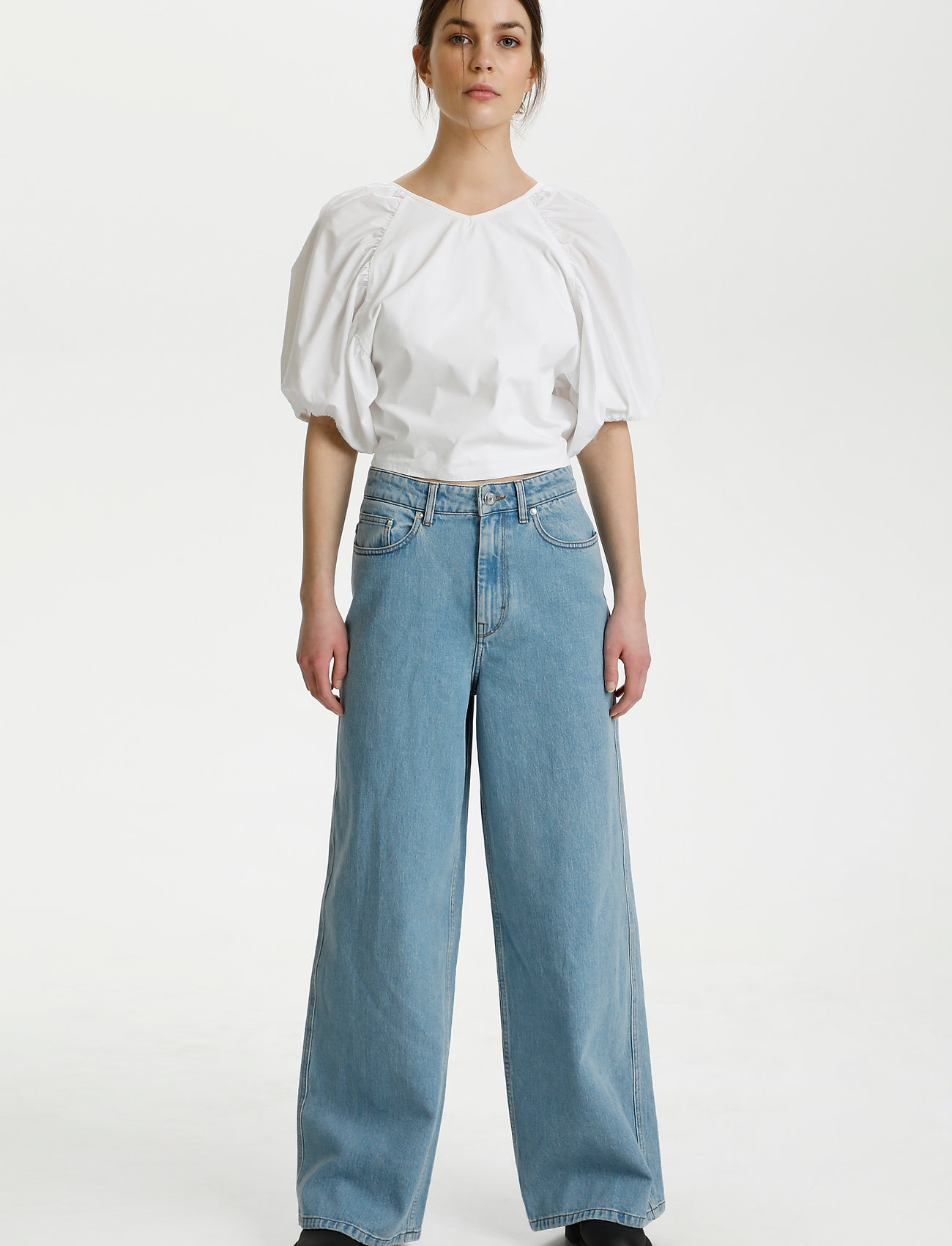 Gestuz - SvalaGZ top - bright white - 3