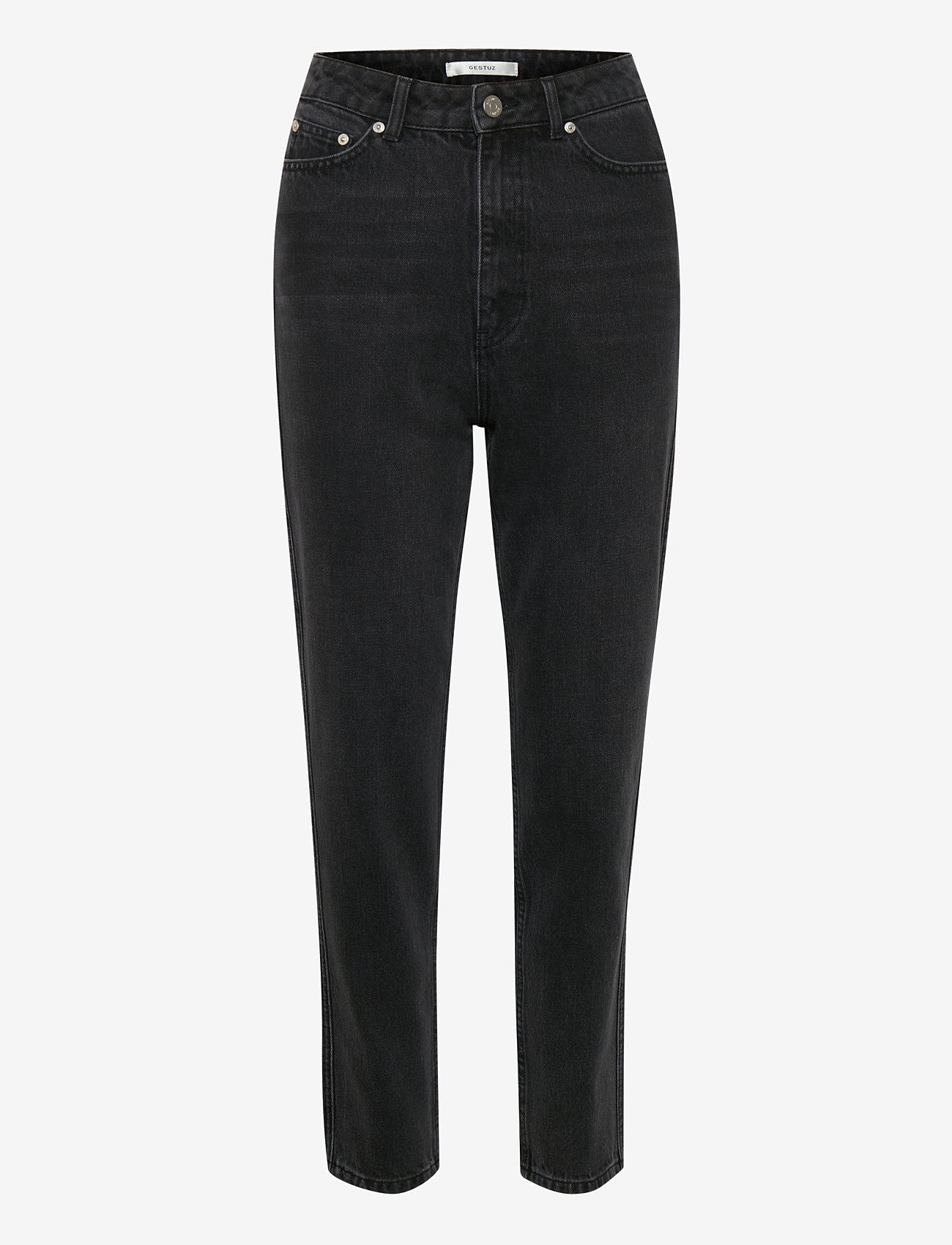 Gestuz - DenaGZ HW mom jeans - straight jeans - washed black - 1