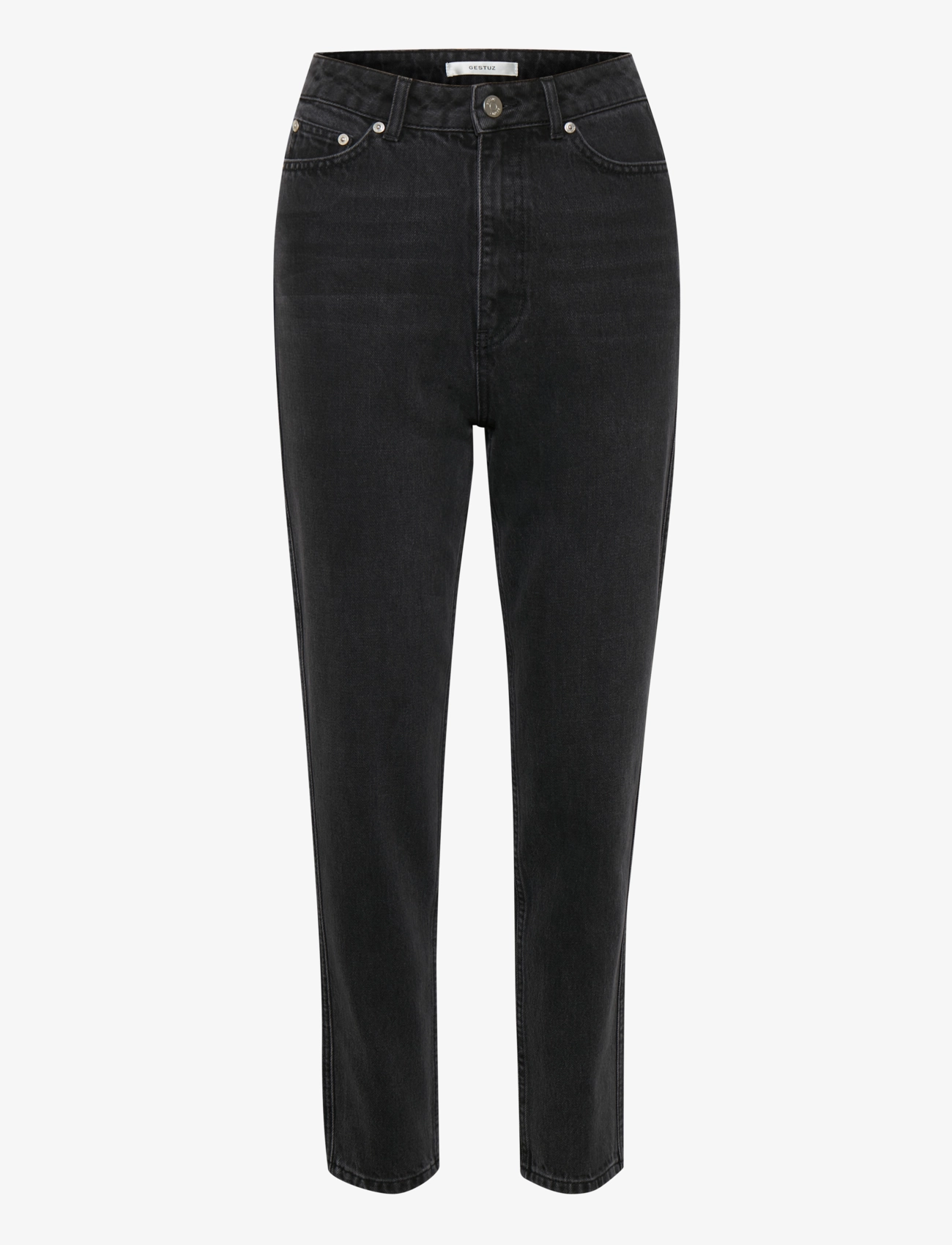 Gestuz DenaGZ HW mom jeans - Kläder - WASHED BLACK / black