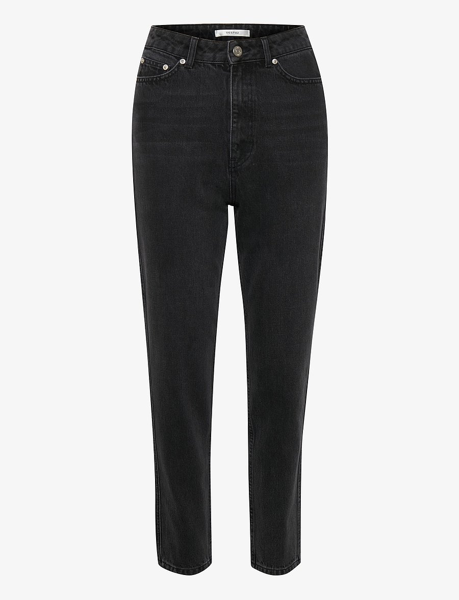 Gestuz - DenaGZ HW mom jeans - straight jeans - washed black - 1