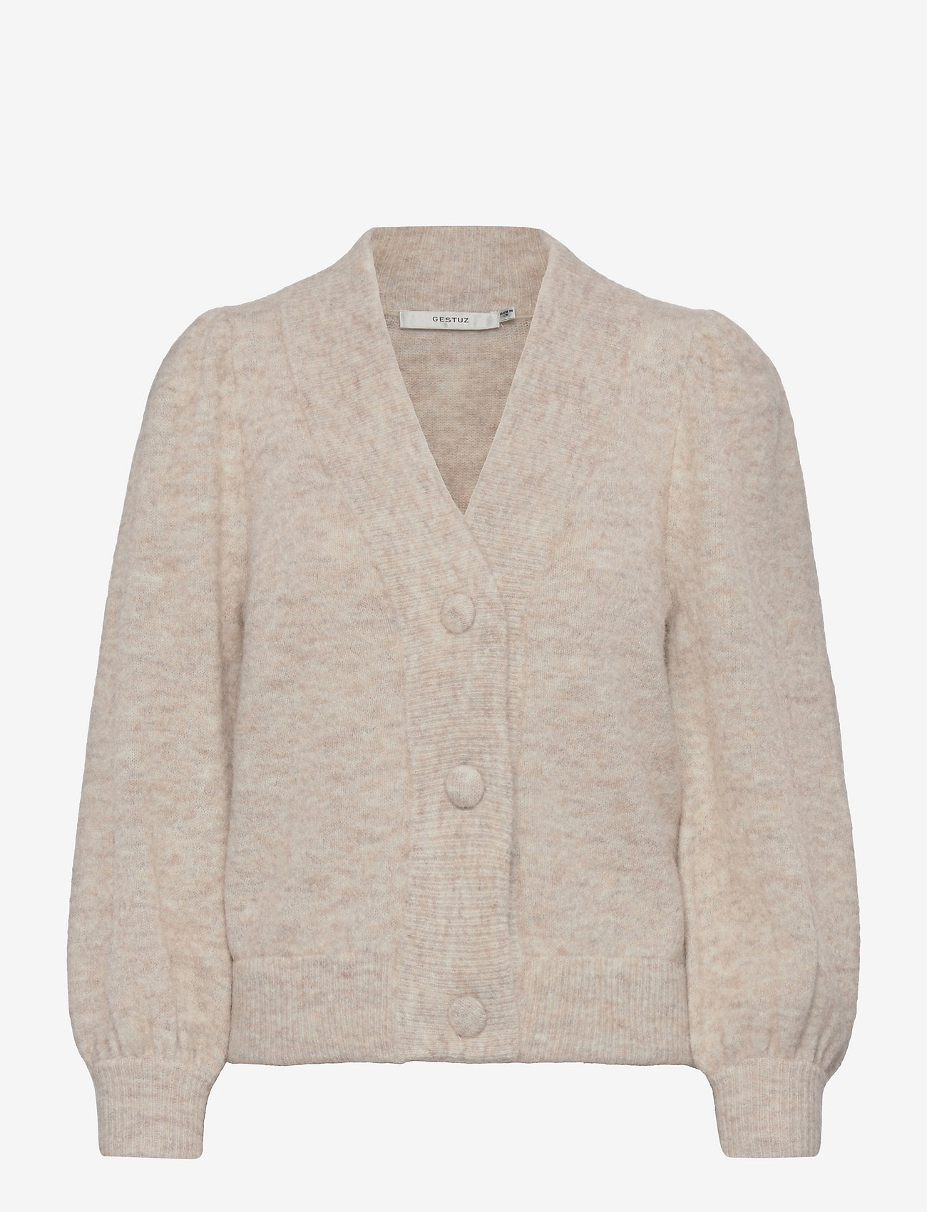 Gestuz - AlphaGZ cardigan NOOS - white sand melange - 1