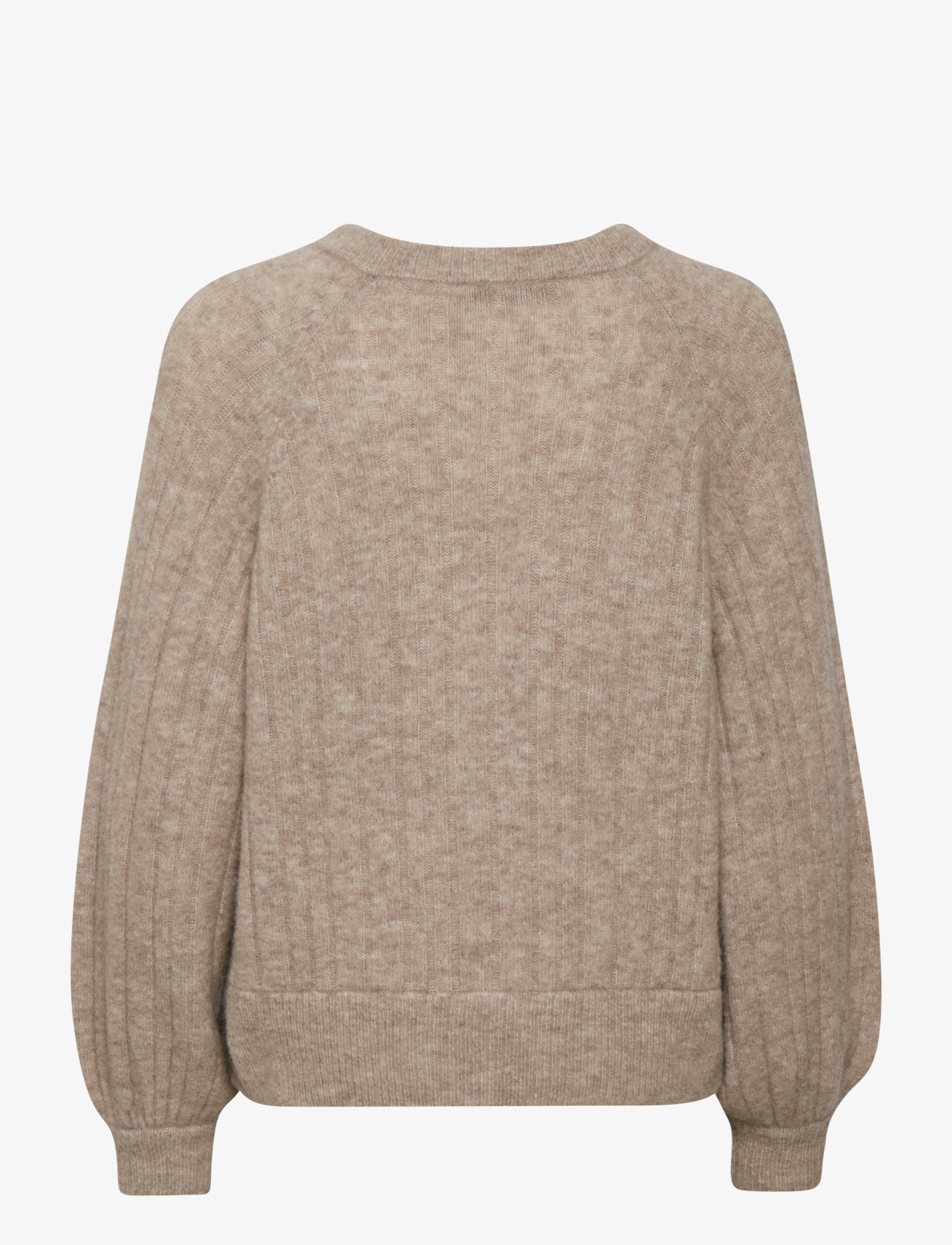 Gestuz - AlphaGZ R V-pullover - warm sand melange - 1
