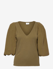 Gestuz - NemaGZ blouse - palaidinės ilgomis rankovėmis - capers - 0