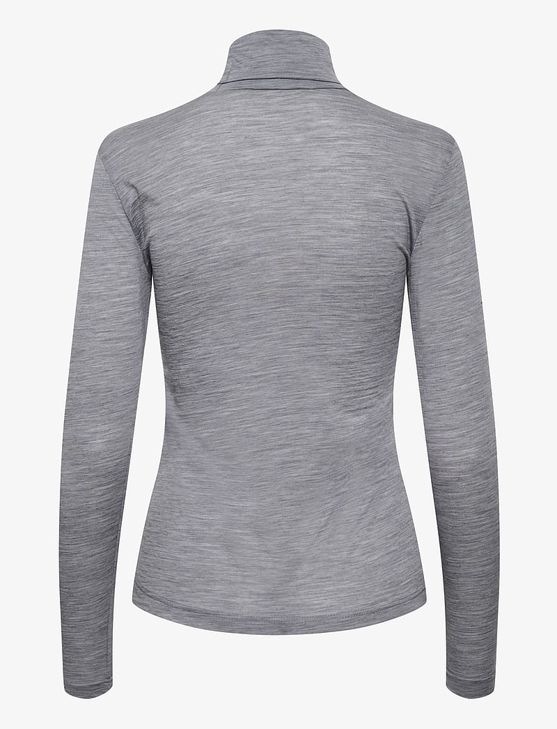 Gestuz - SividaGZ wool rollneck - langærmede toppe - grey melange - 2