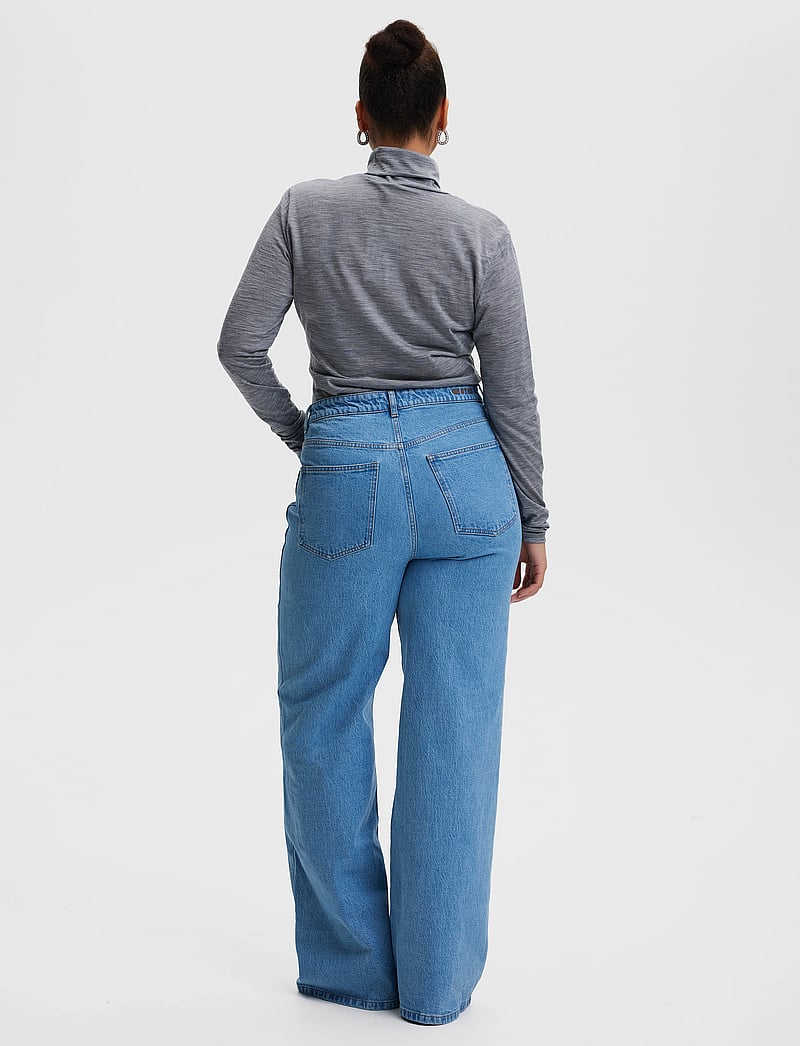 Gestuz - SividaGZ wool rollneck - langærmede toppe - grey melange - 4