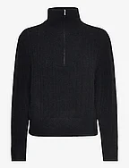 AlphaGZ R zipper pullover - BLACK