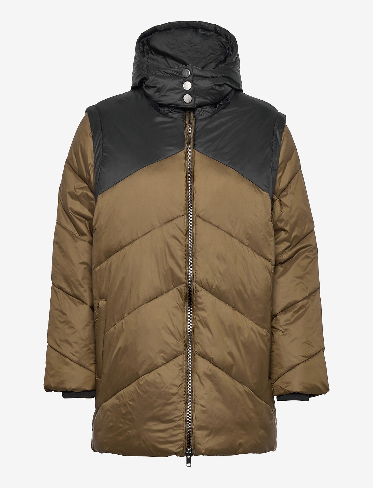 Gestuz - ElviaGZ 2 in 1 puffer jacket - winter jacket - forrest - 0