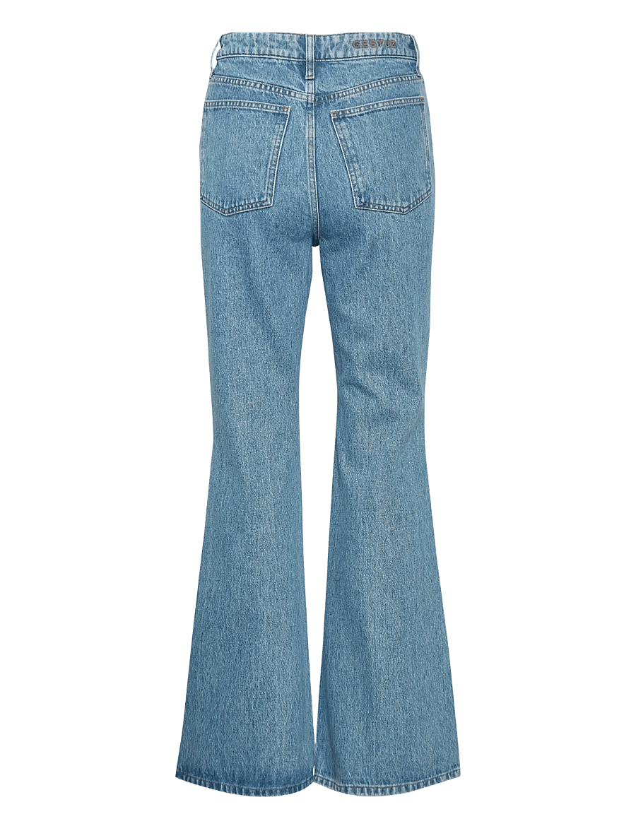 Gestuz - DenaGZ HW flared jeans - schlaghosen - classic blue - 2