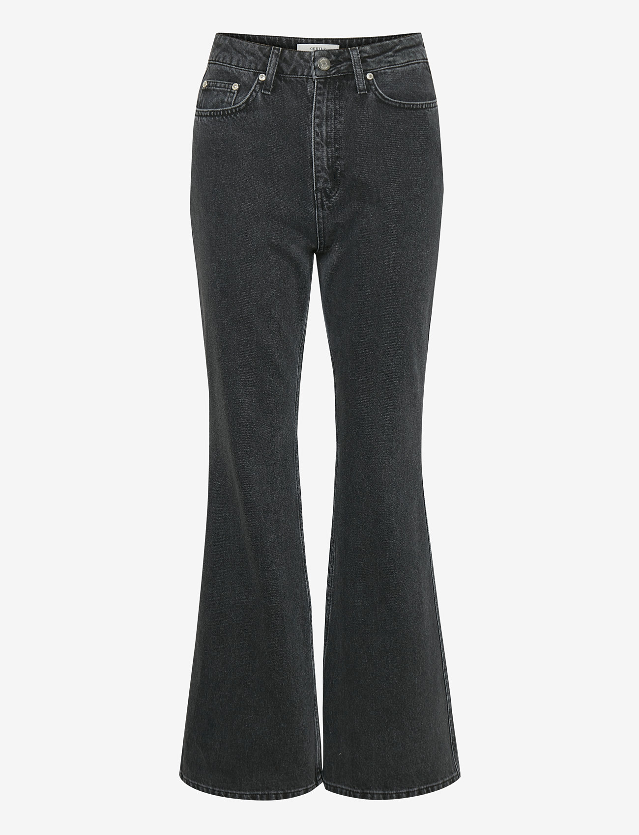 Gestuz - DenaGZ HW flared jeans - dzwony dżinsy - washed black - 1