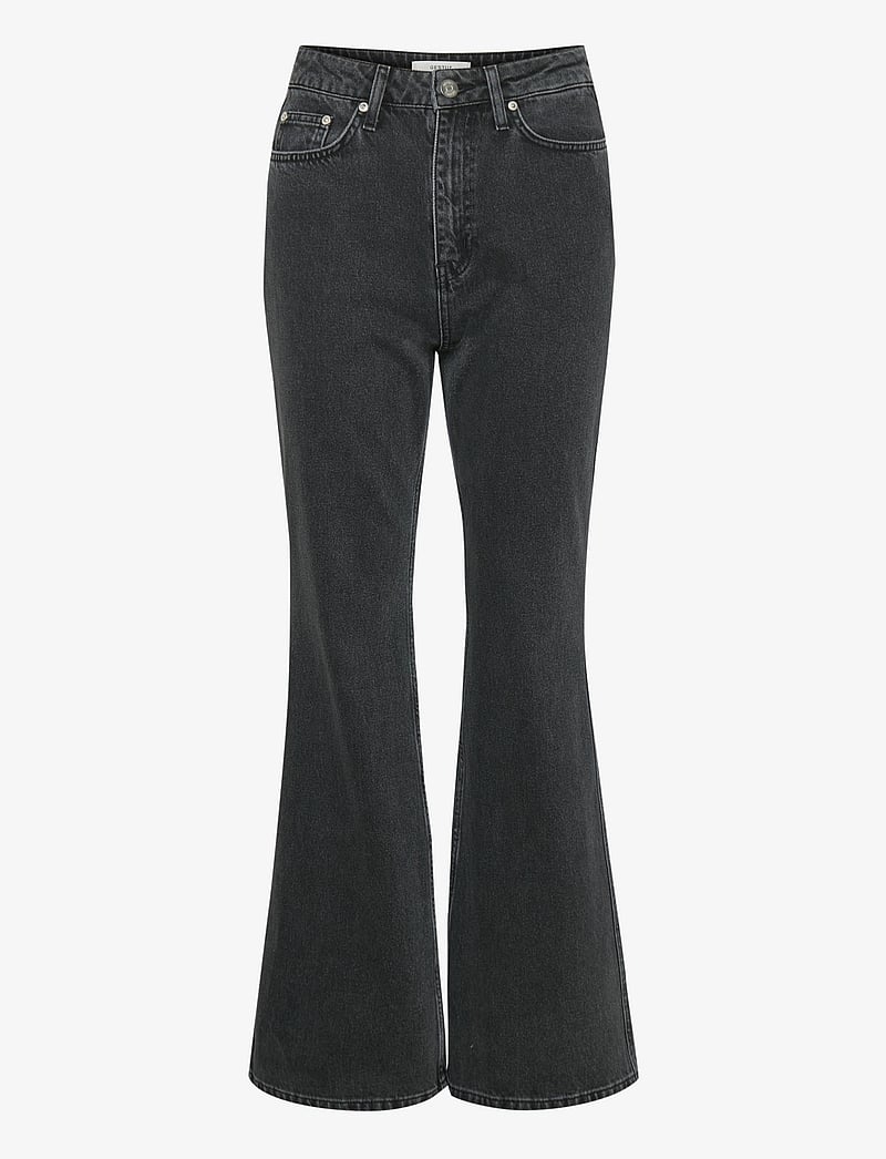 Gestuz - DenaGZ HW flared jeans - schlaghosen - washed black - 1