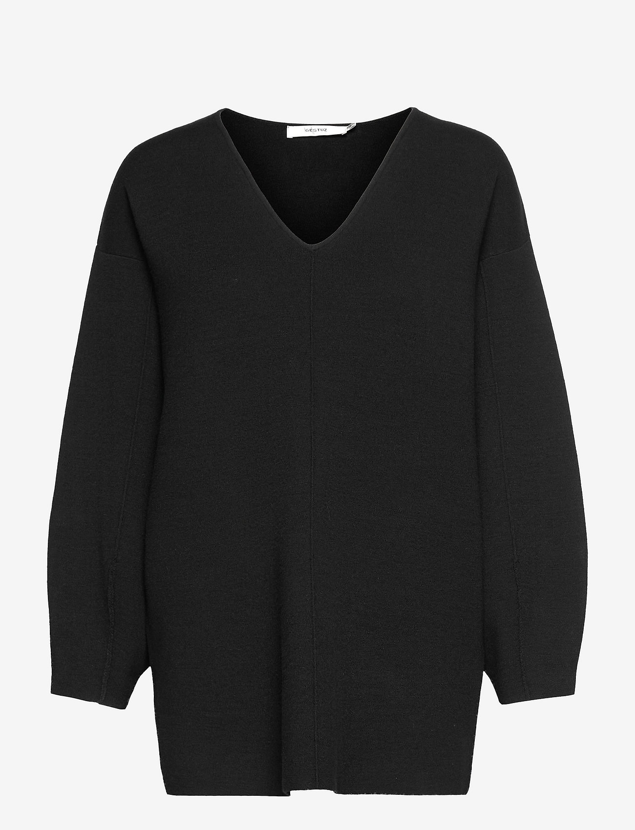 Gestuz - TalliGZ V-pullover - tröjor - black - 0