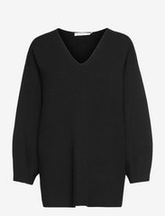 Gestuz - TalliGZ V-pullover - swetry - black - 0