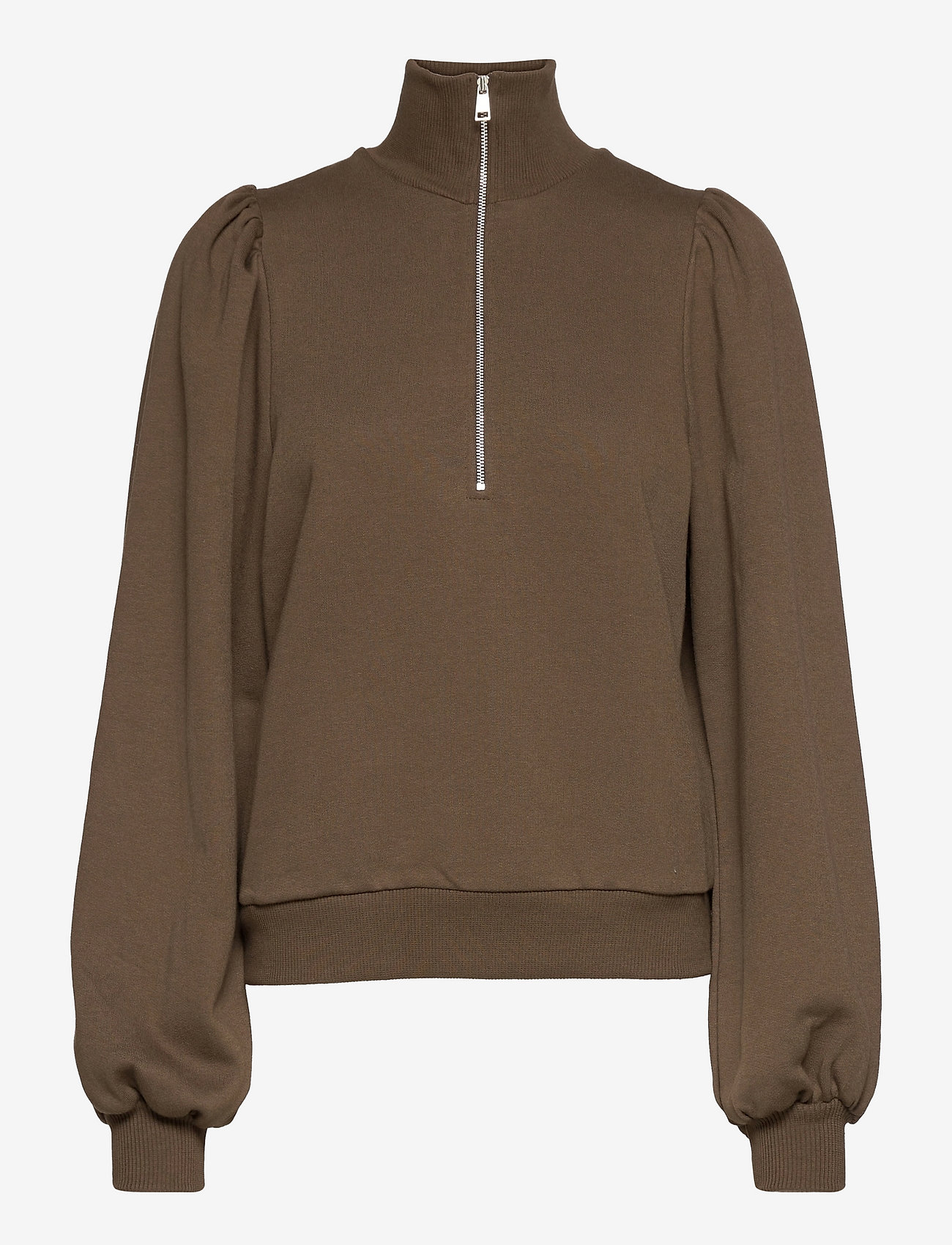 Gestuz - NankitaGZ zipper sweatshirt - hoodies - forrest - 0
