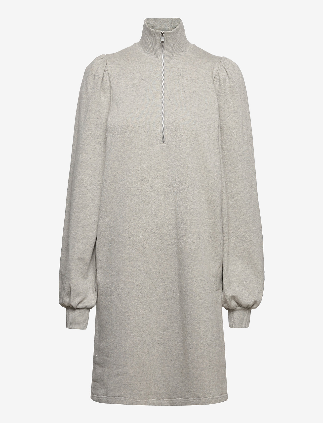 Gestuz - NankitaGZ zipper dress - t-kreklu kleitas - light grey melange - 0
