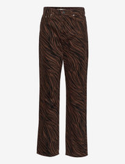 Gestuz - AbenaGZ HW 90's straight jeans - bukser med lige ben - carafe zebra - 0
