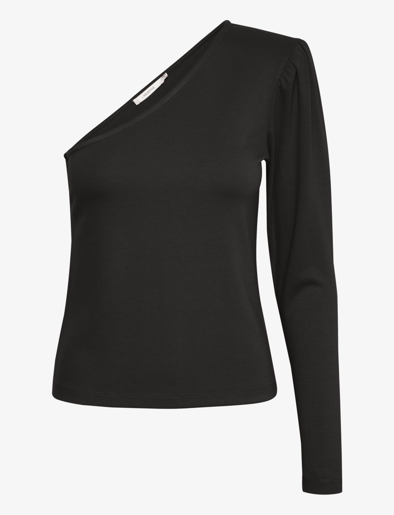 Gestuz - NormaGZ one shoulder - langärmlige tops - black - 2