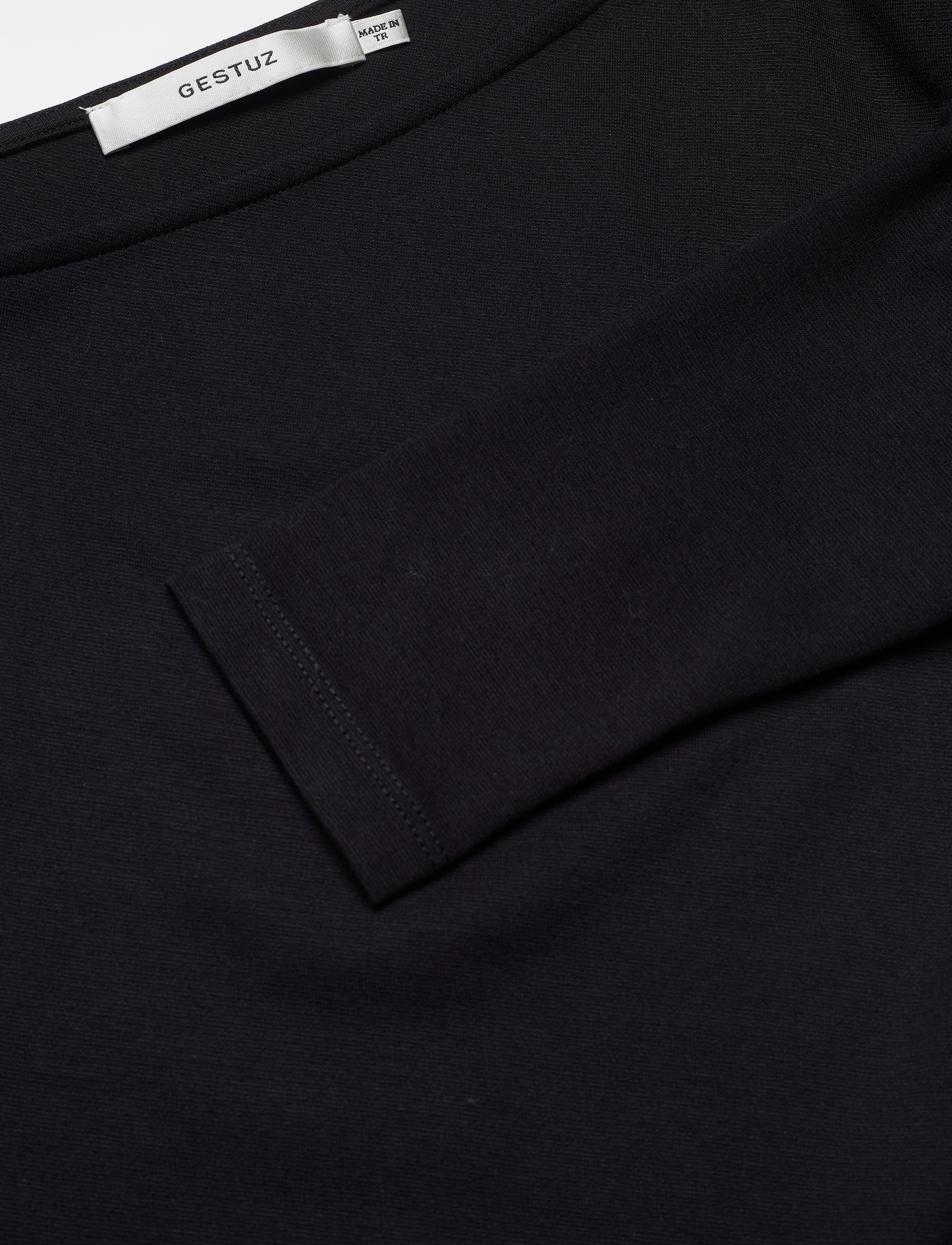 Gestuz - NormaGZ one shoulder - langärmlige tops - black - 5
