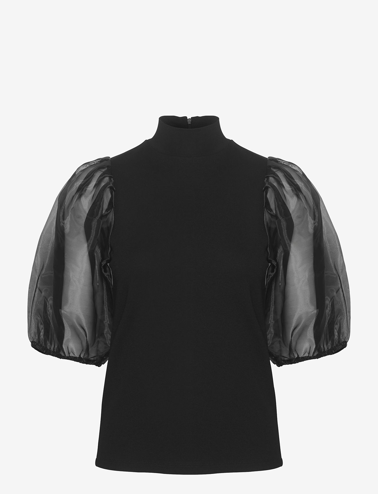 Gestuz - MistGZ turtleneck - short-sleeved blouses - black - 0