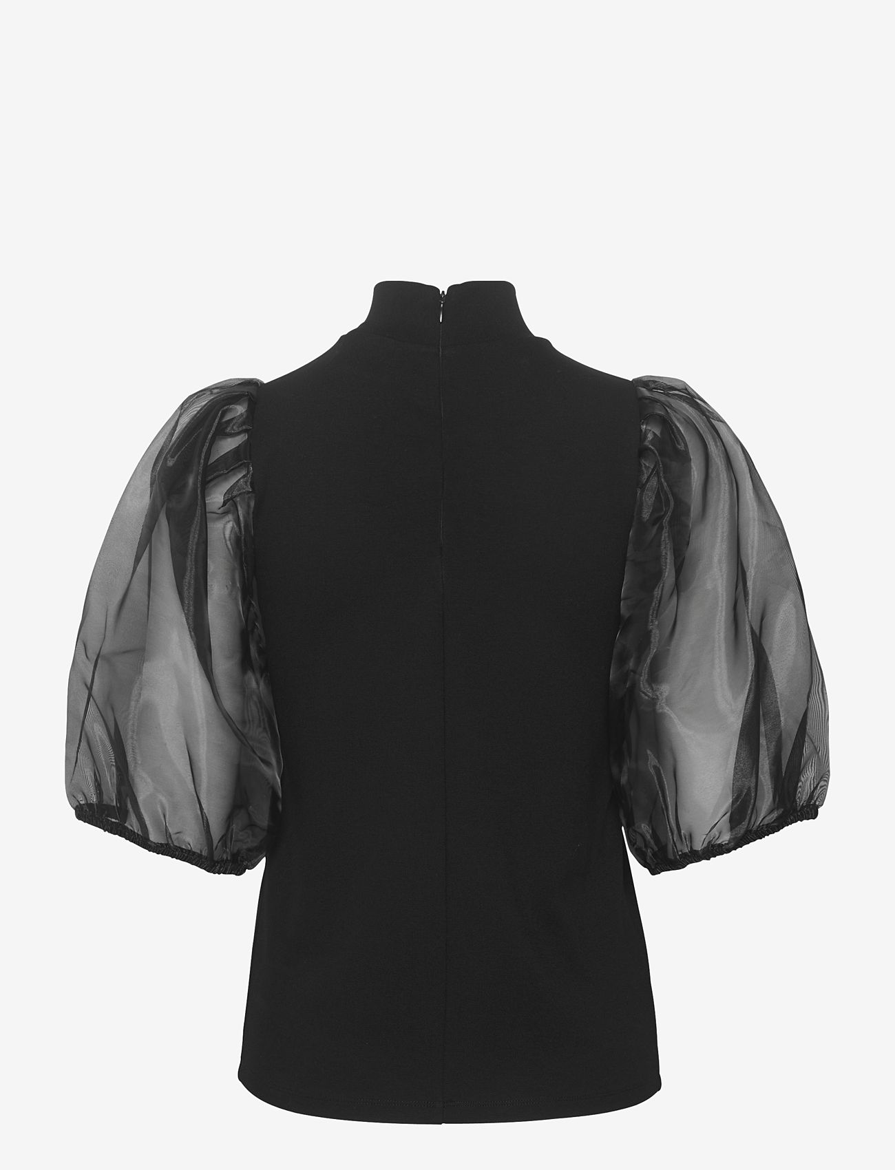 Gestuz - MistGZ turtleneck - short-sleeved blouses - black - 1