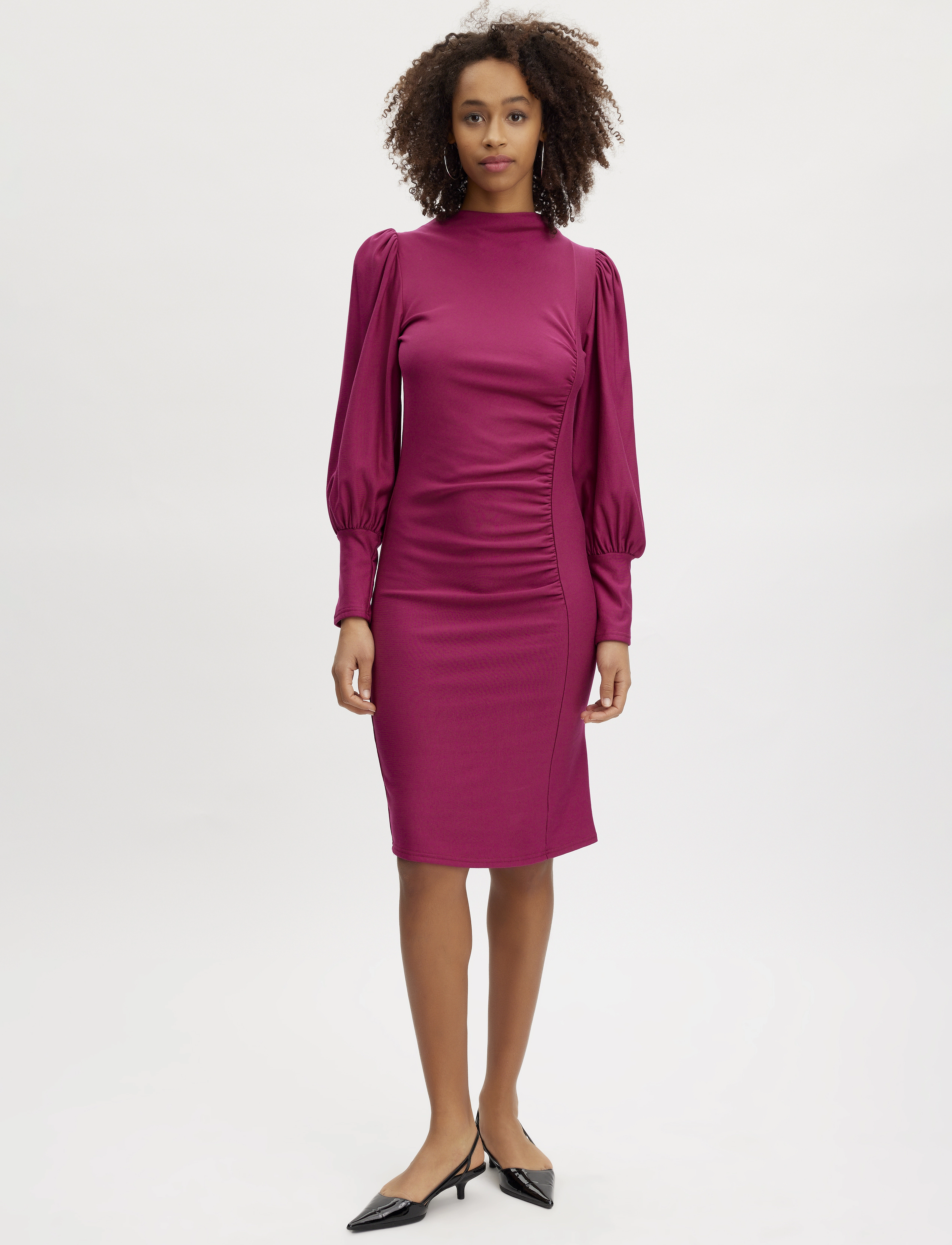 Gestuz - RifaGZ puff dress - party wear at outlet prices - fuchsia fedora - 0