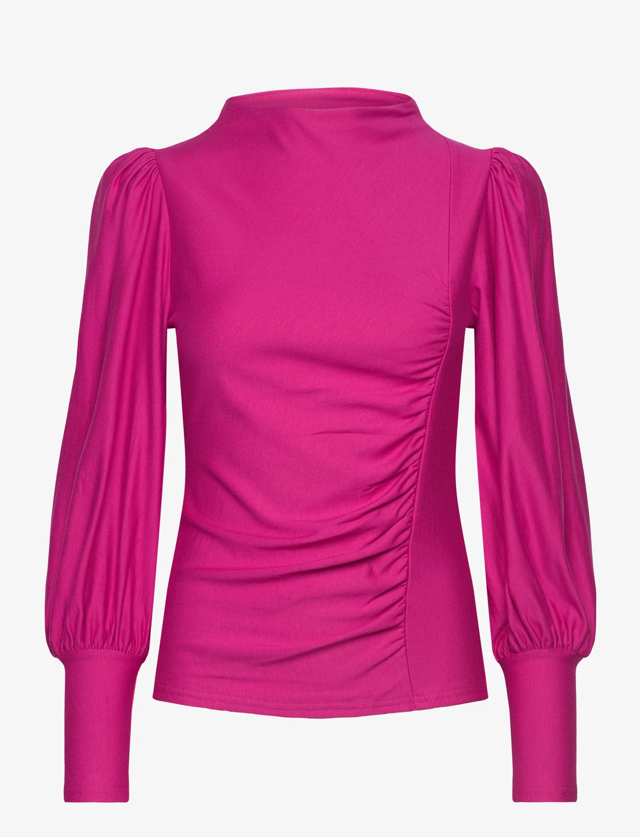 Gestuz - RifaGZ puff blouse - long sleeved blouses - intense pink - 0