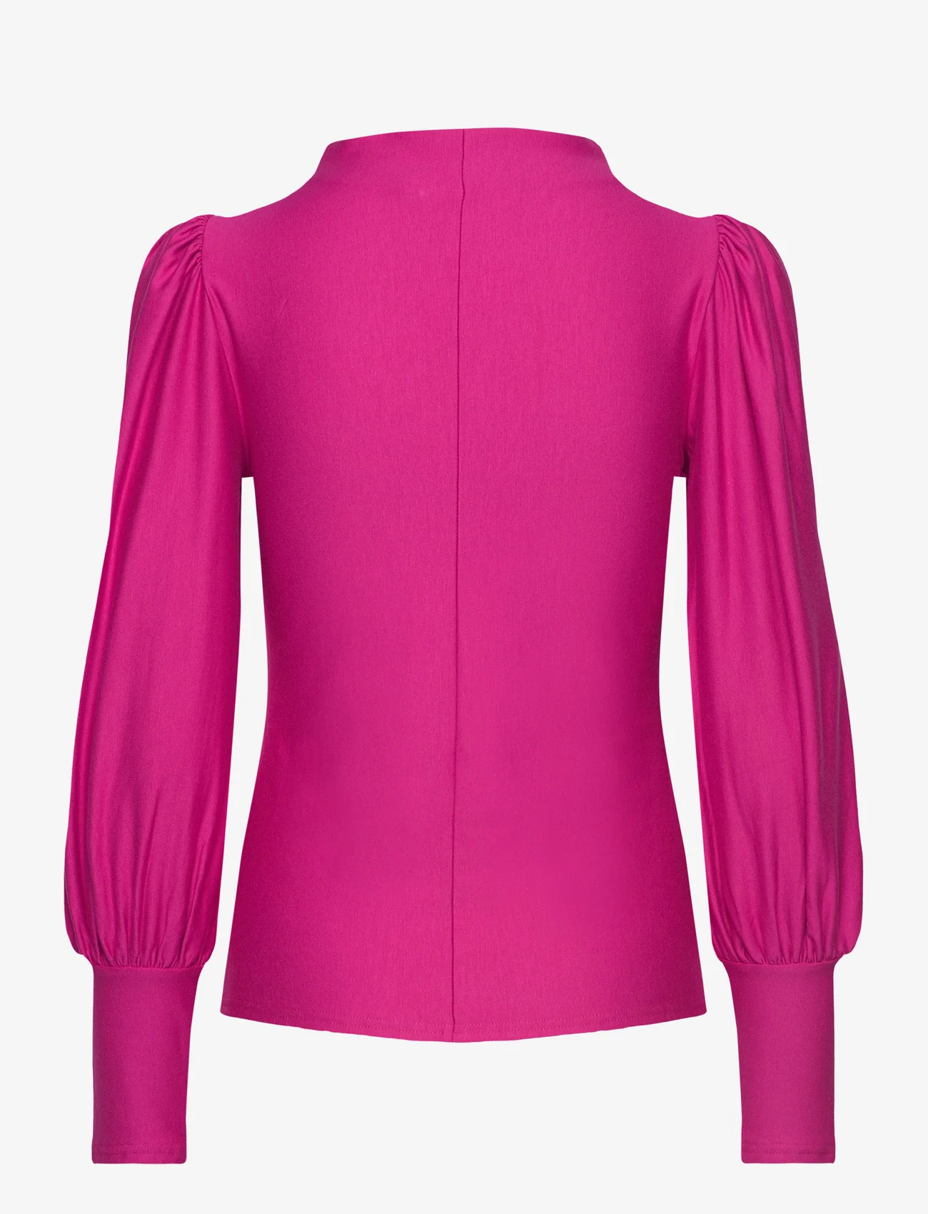 Gestuz - RifaGZ puff blouse - langermede bluser - intense pink - 1