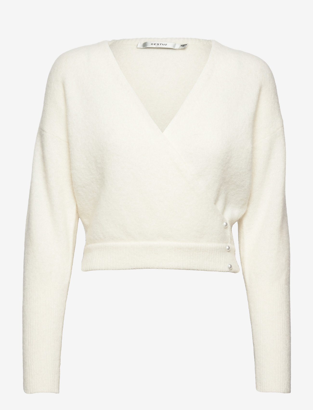 Gestuz - AlphaGZ cross pullover - ivory - 0