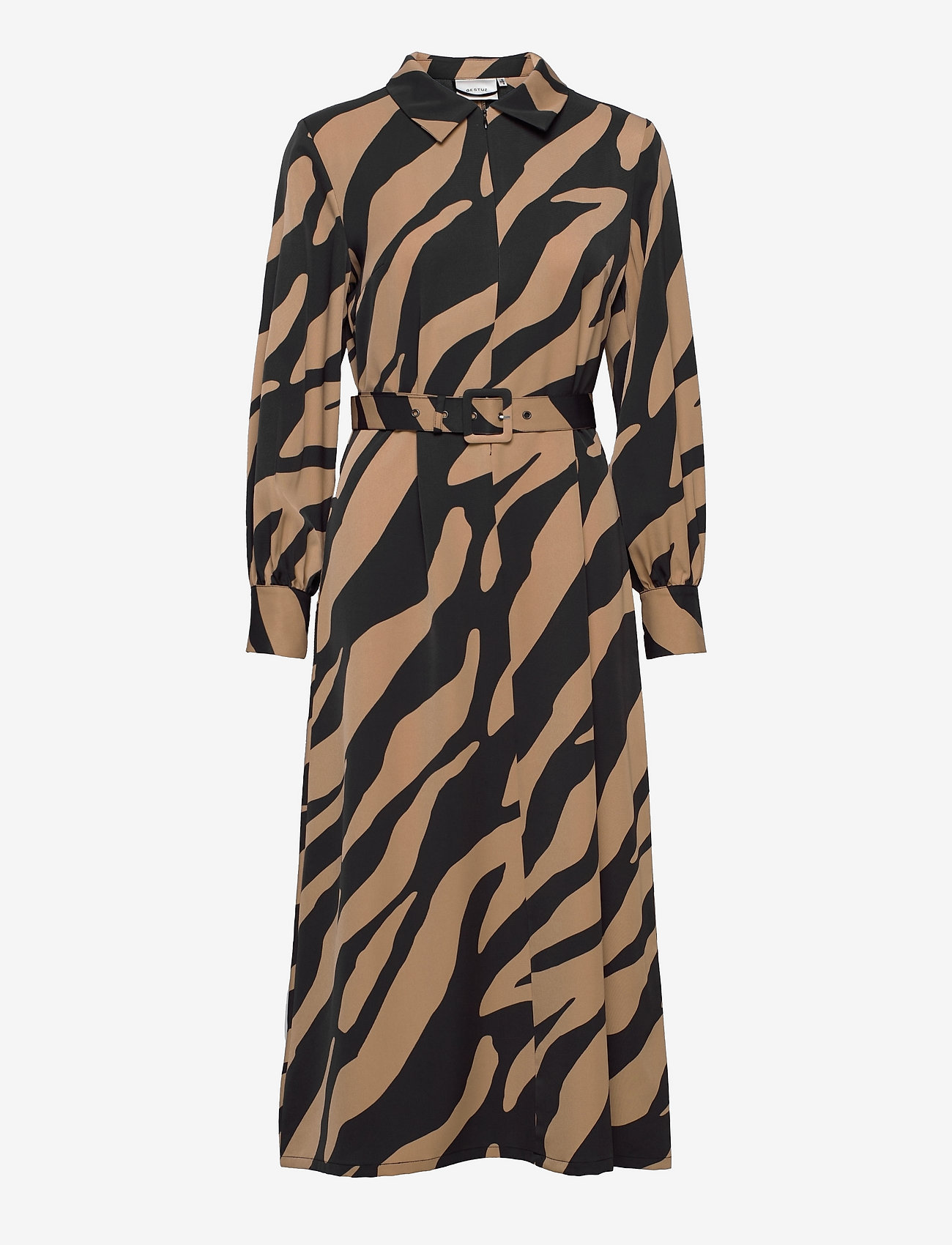 Gestuz - BothildeGZ long dress - maxi zebra tiger's eye - 0