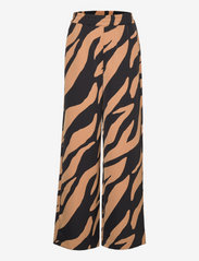 Gestuz - BothildeGZ HW pants - bukser med brede ben - maxi zebra tiger's eye - 0