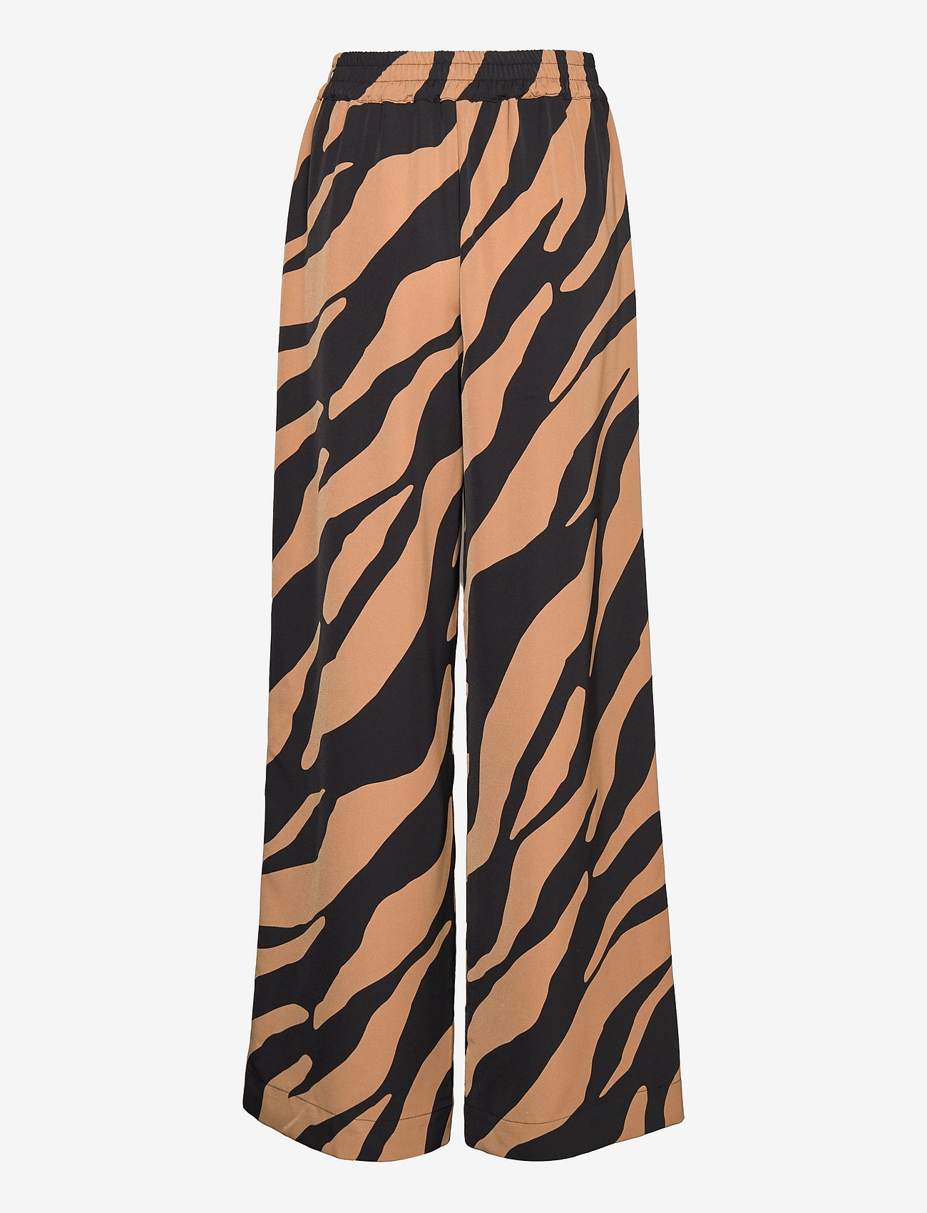 Gestuz - BothildeGZ HW pants - bukser med brede ben - maxi zebra tiger's eye - 1