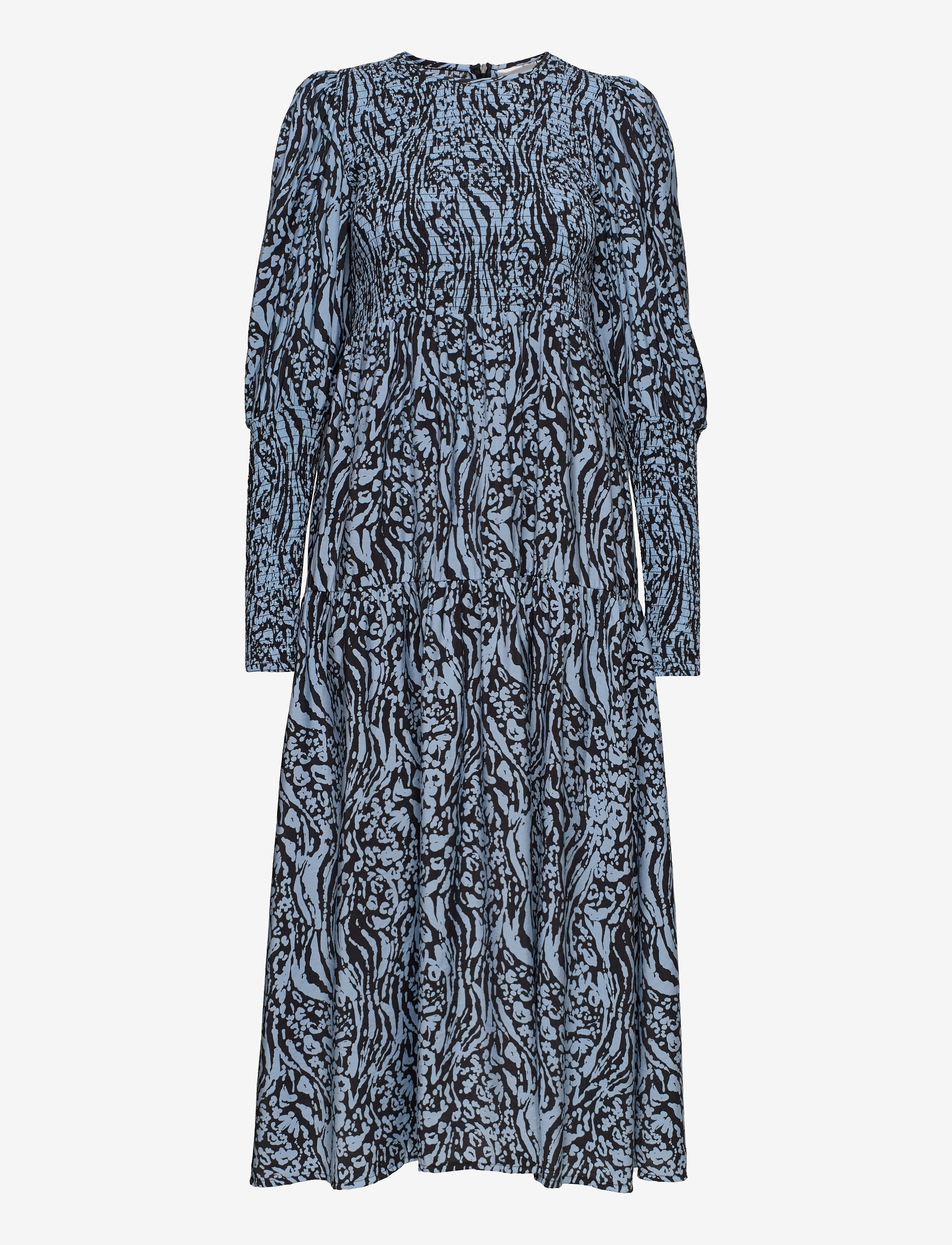 Gestuz MorianaGZ long dress - Klänningar - LEO ART GLACIER LAKER / blue